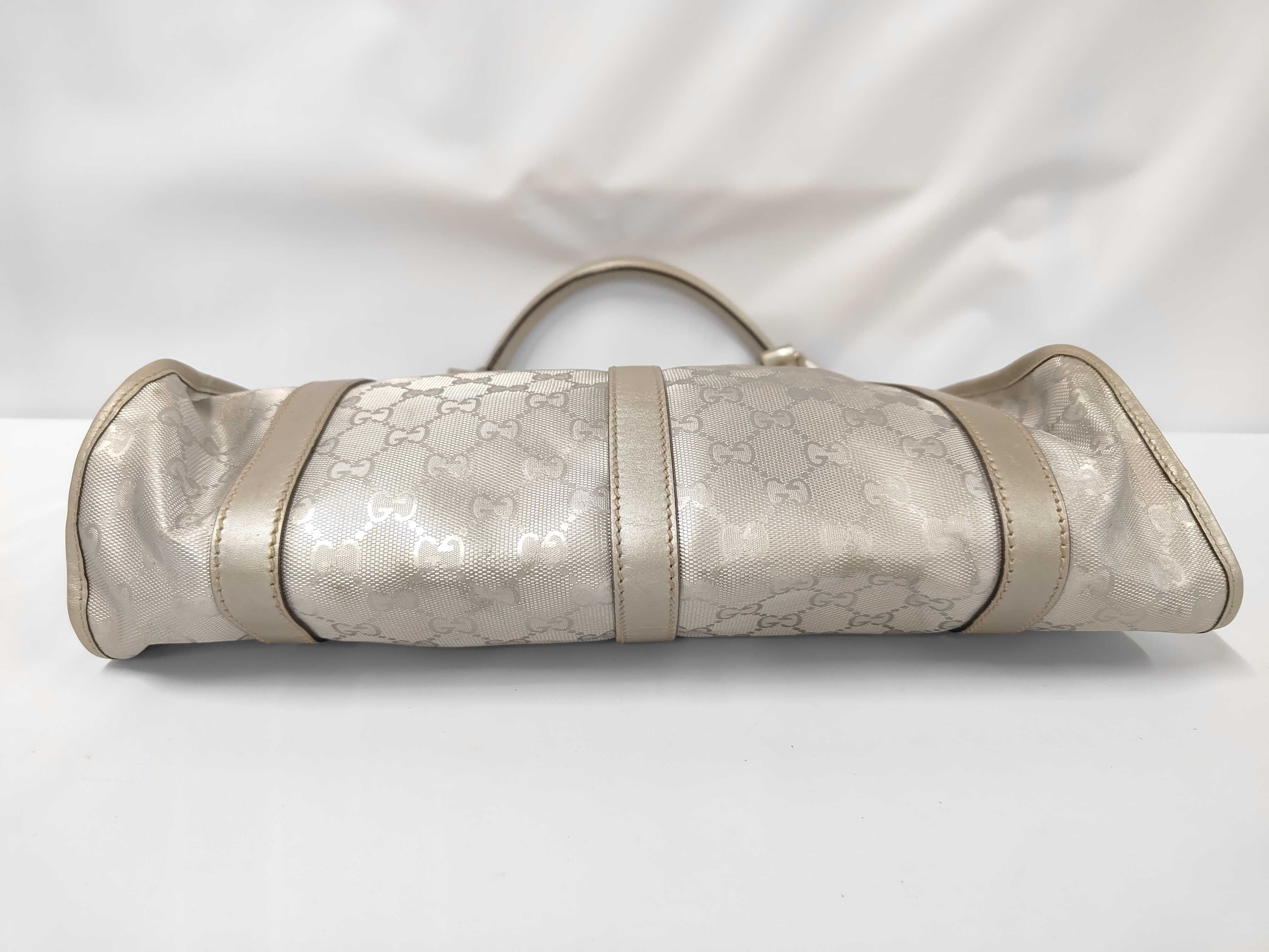 Champagne Gold Coated Canvas GG Supreme Jackie Under-arm Bag Shoulder Bag — view 3