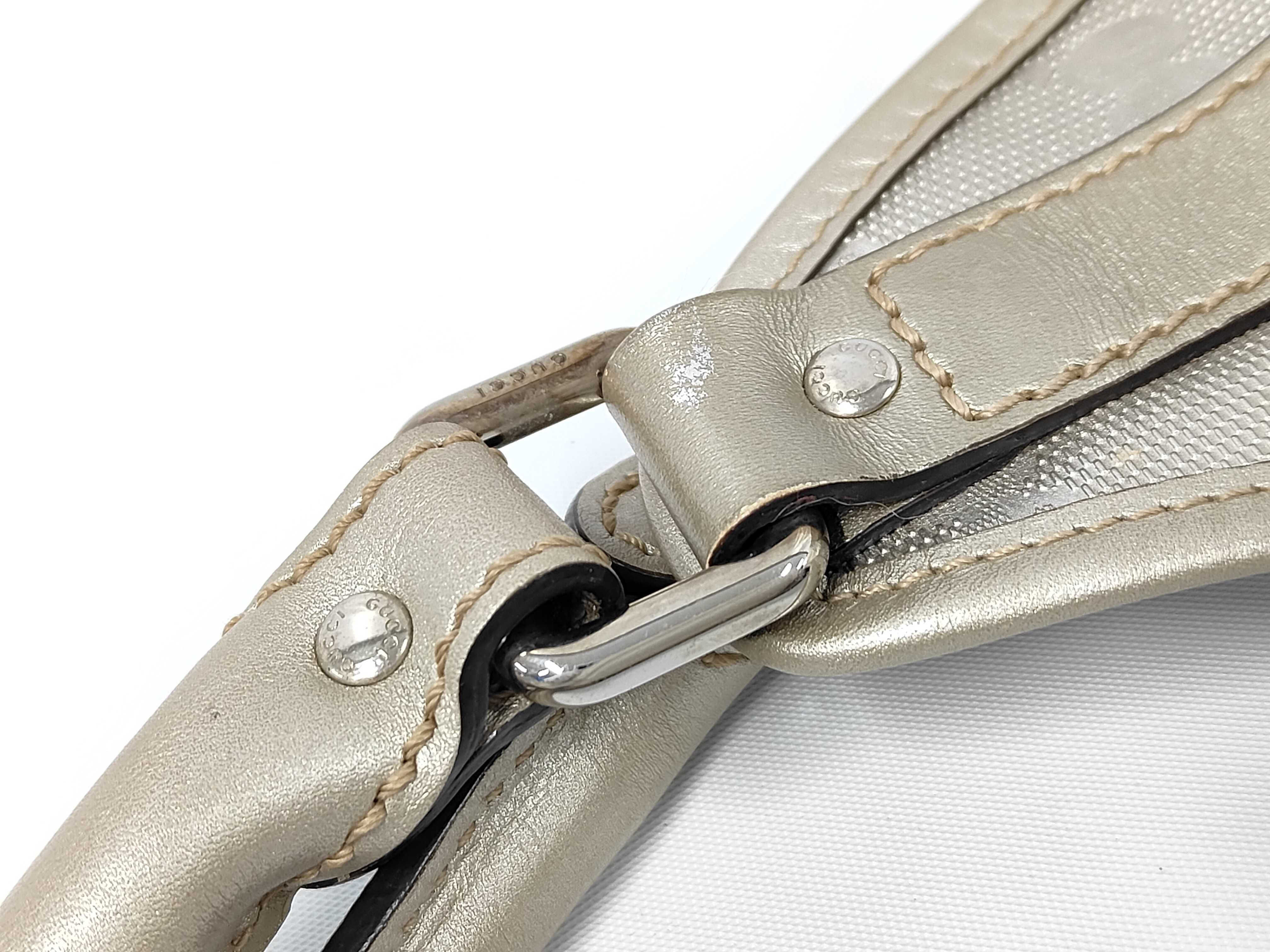 Champagne Gold Coated Canvas GG Supreme Jackie Under-arm Bag Shoulder Bag — view 6