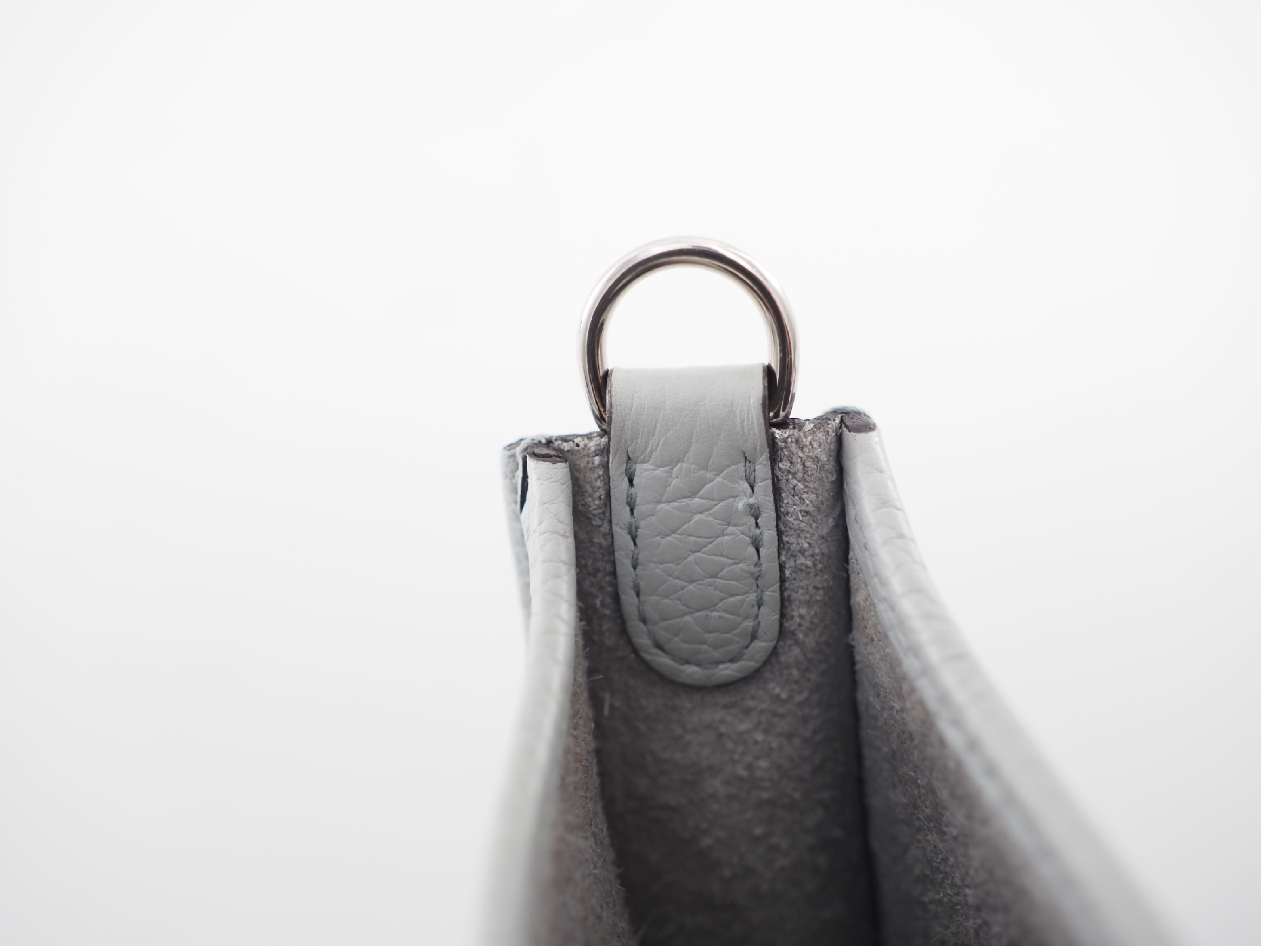 Evelyne TPM 2021 Shoulder Bag, Pale Blue with Silver Hardware — view 8