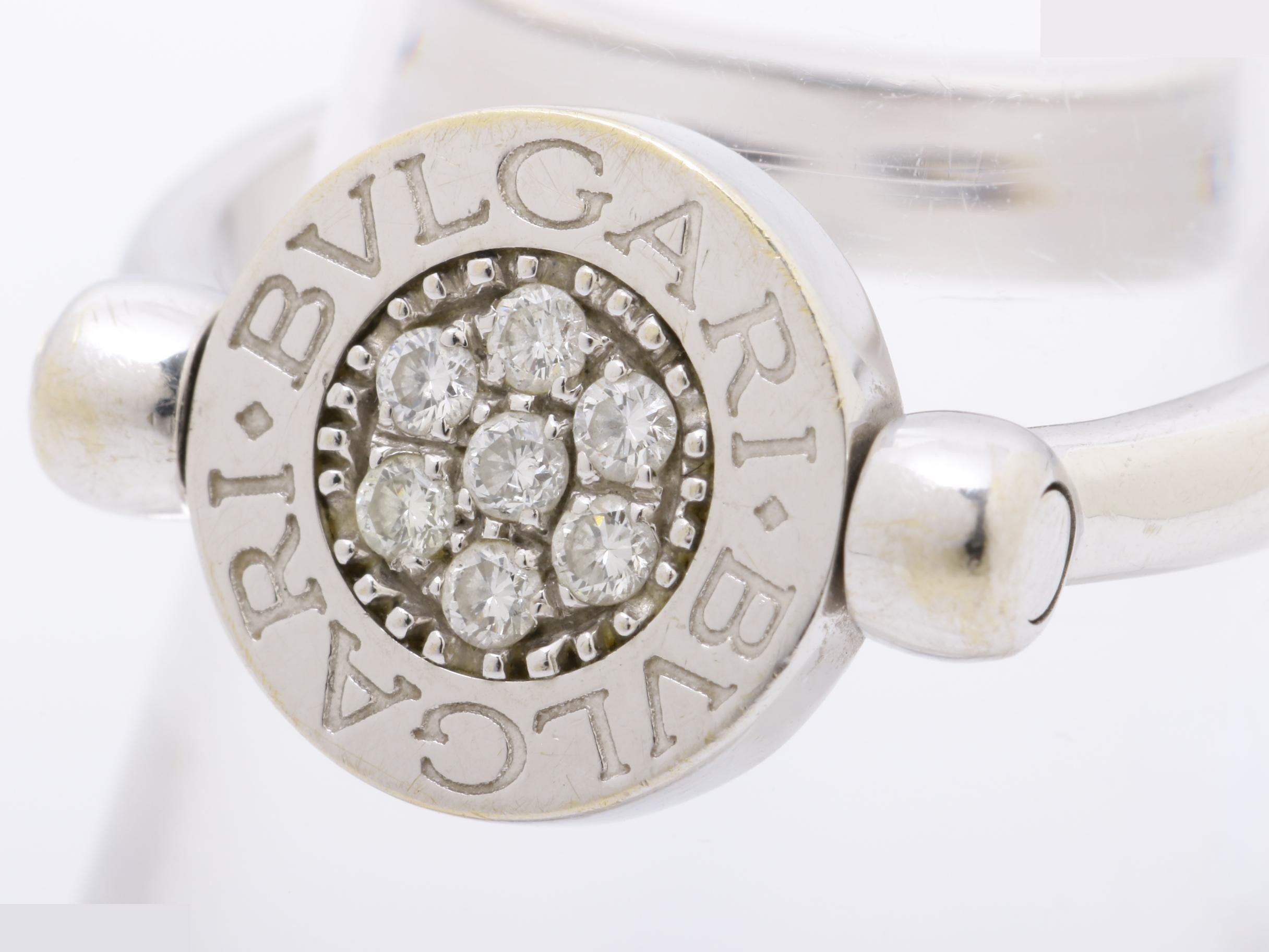 750WG Bulgari Onyx & Diamond 6.5g #54 stamp — view 3