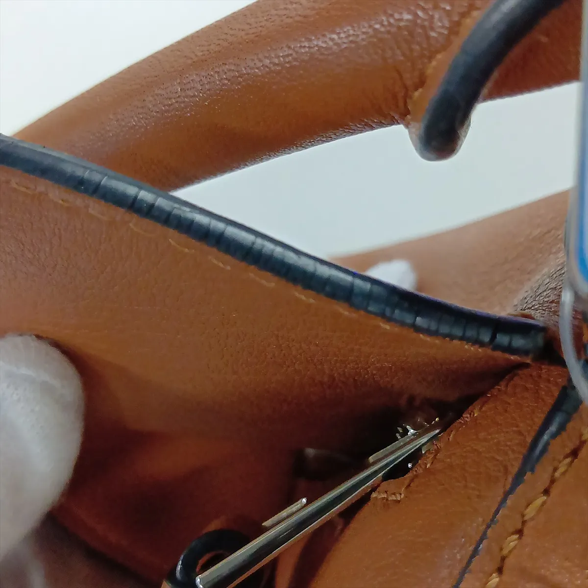 Puzzle Bag Small Leather 2-Way Handbag Brown — view 13