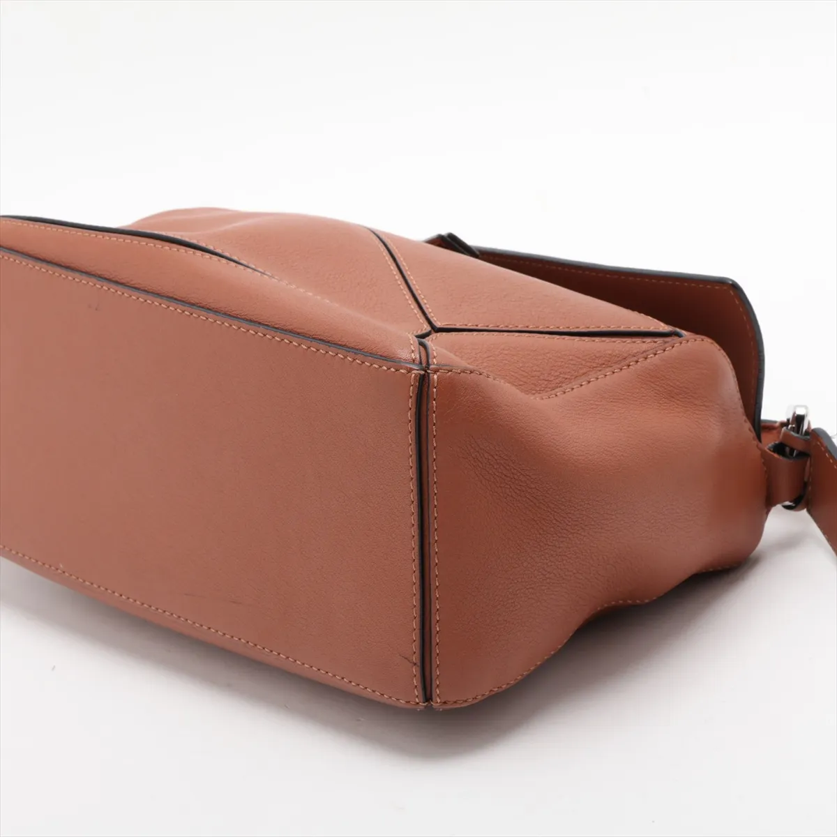 Puzzle Bag Small Leather 2-Way Handbag Brown — view 3