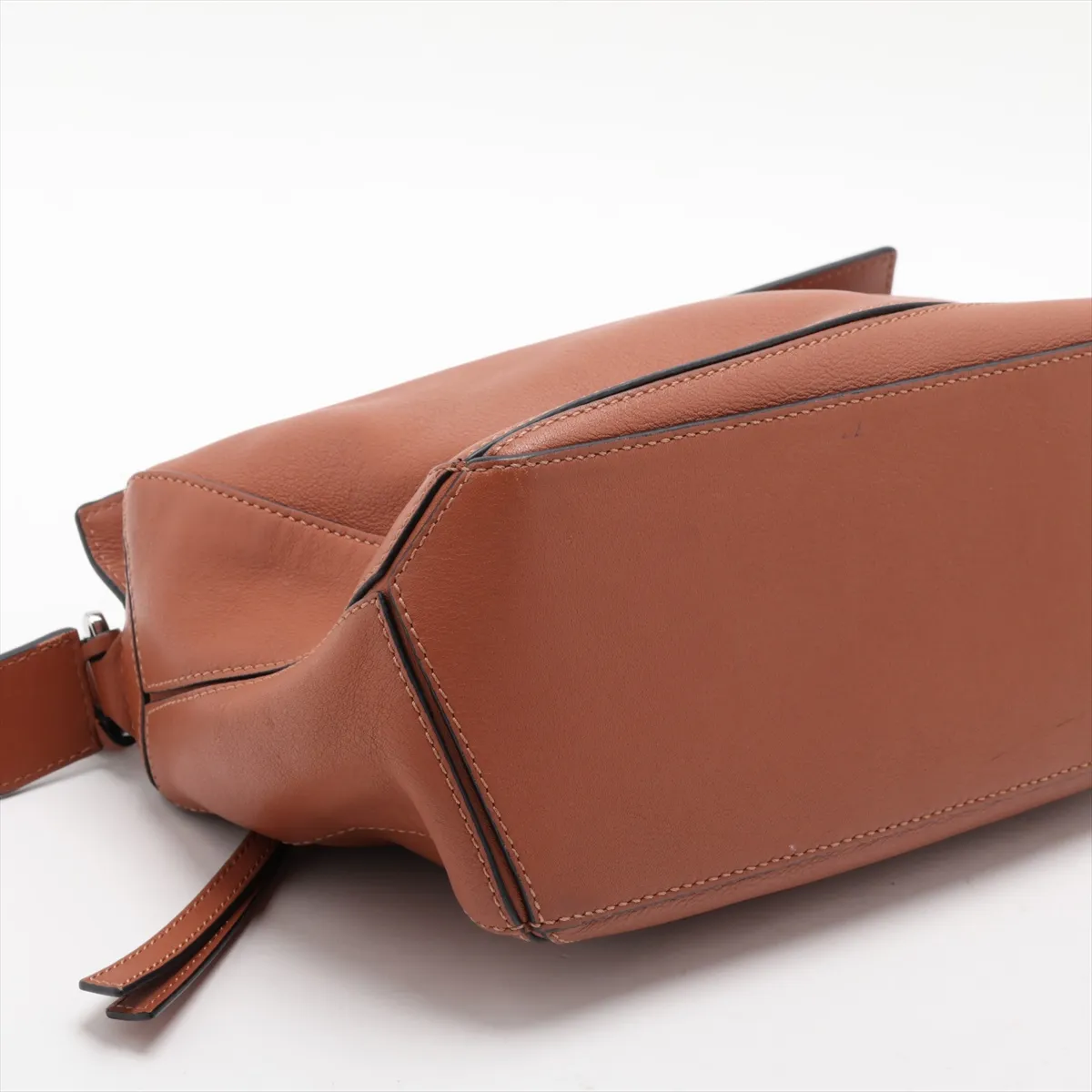 Puzzle Bag Small Leather 2-Way Handbag Brown — view 4