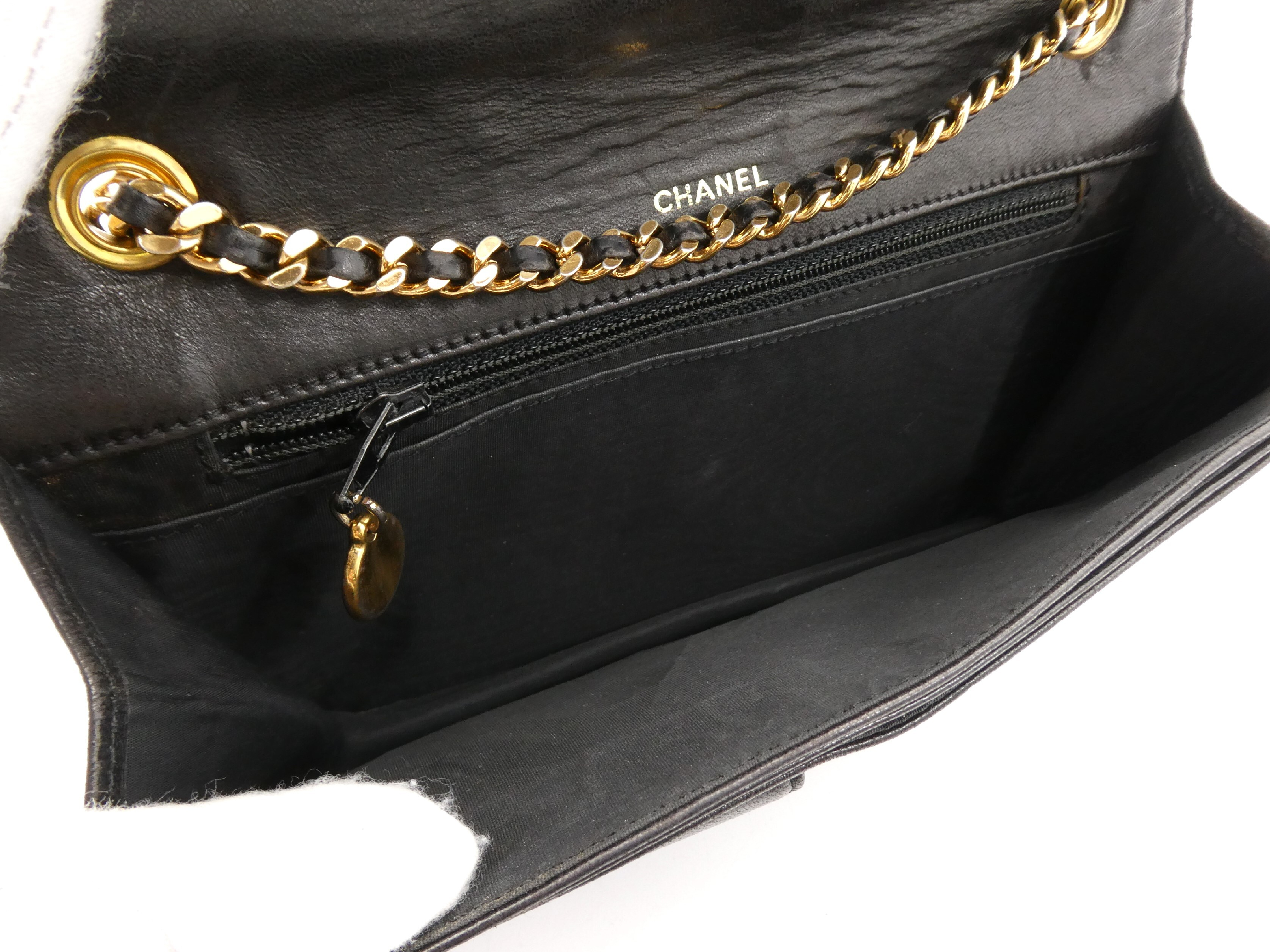 Coco Mark Enamel Chain Wallet Shoulder Bag — view 7