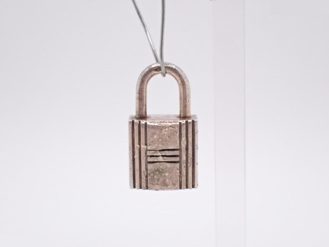 necklace pendant, 925 sterling silver, 15.5g, with padlock. — view 2