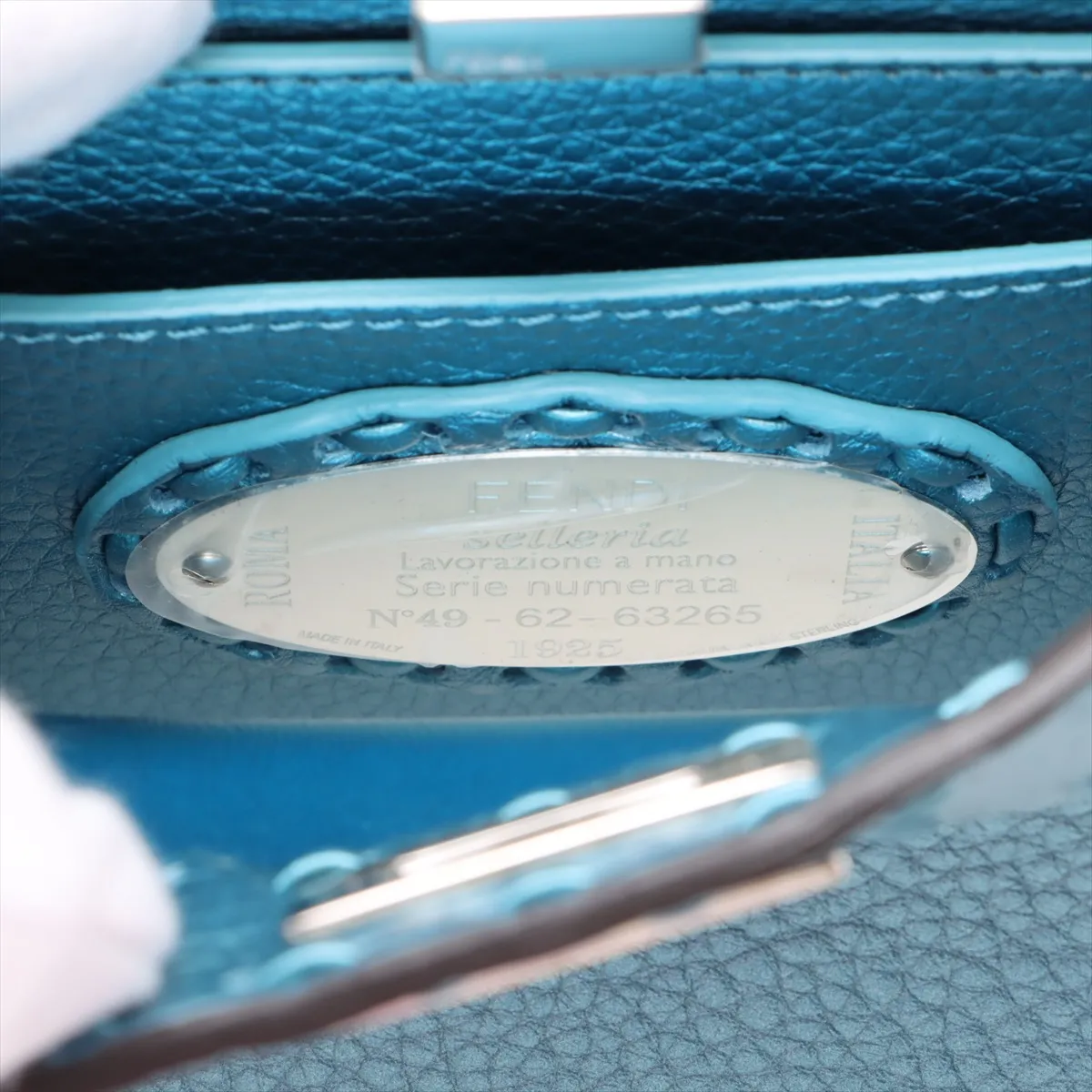 Selleria Peekaboo I.U Mini Leather 2-Way Handbag, Blue 8BN335 — view 11