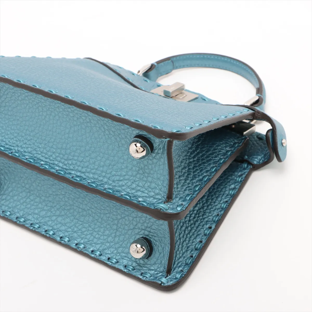 Selleria Peekaboo I.U Mini Leather 2-Way Handbag, Blue 8BN335 — view 3