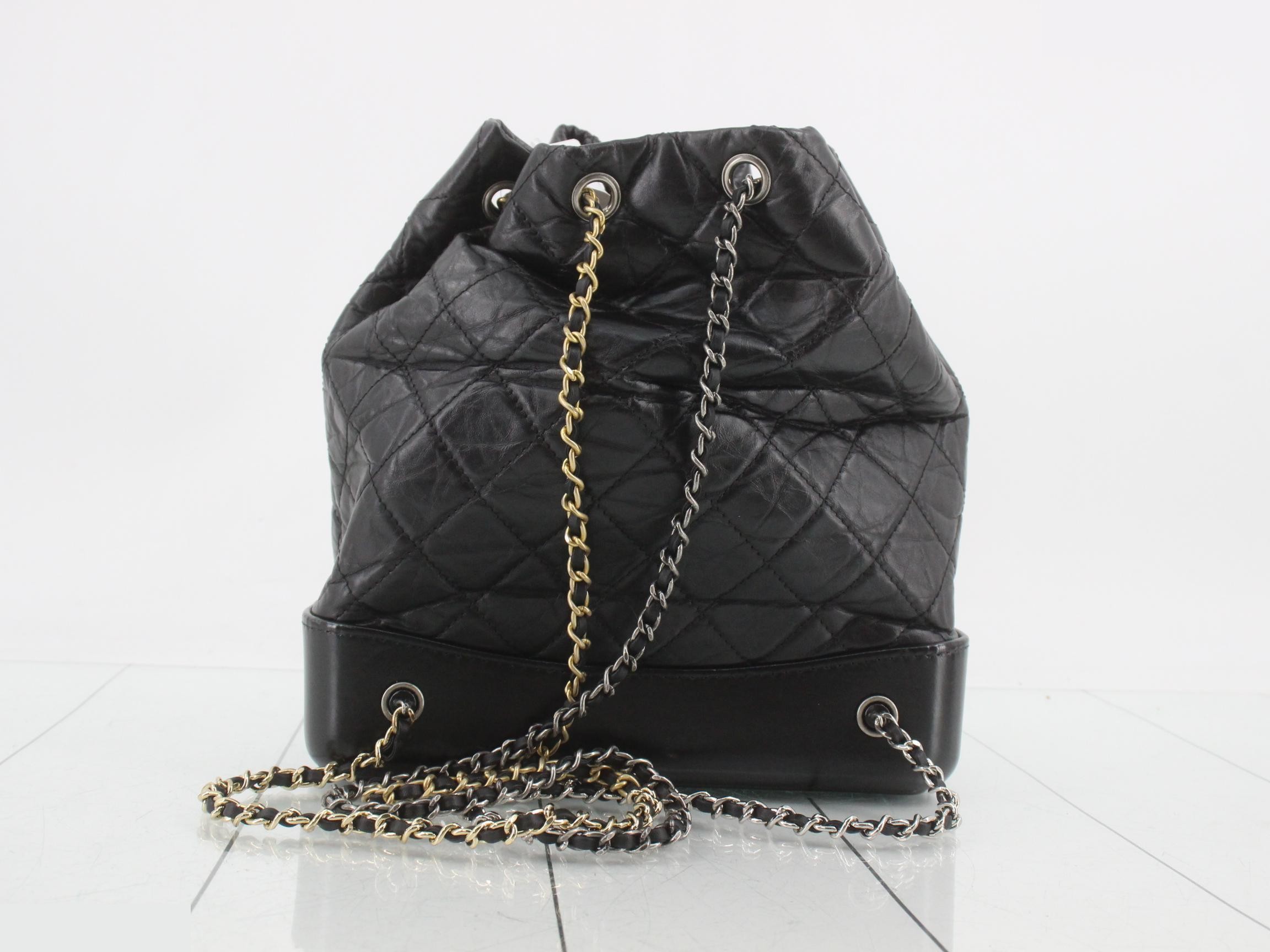 Gabrielle de Vintage Calf Chain Backpack (No. 26) — view 2