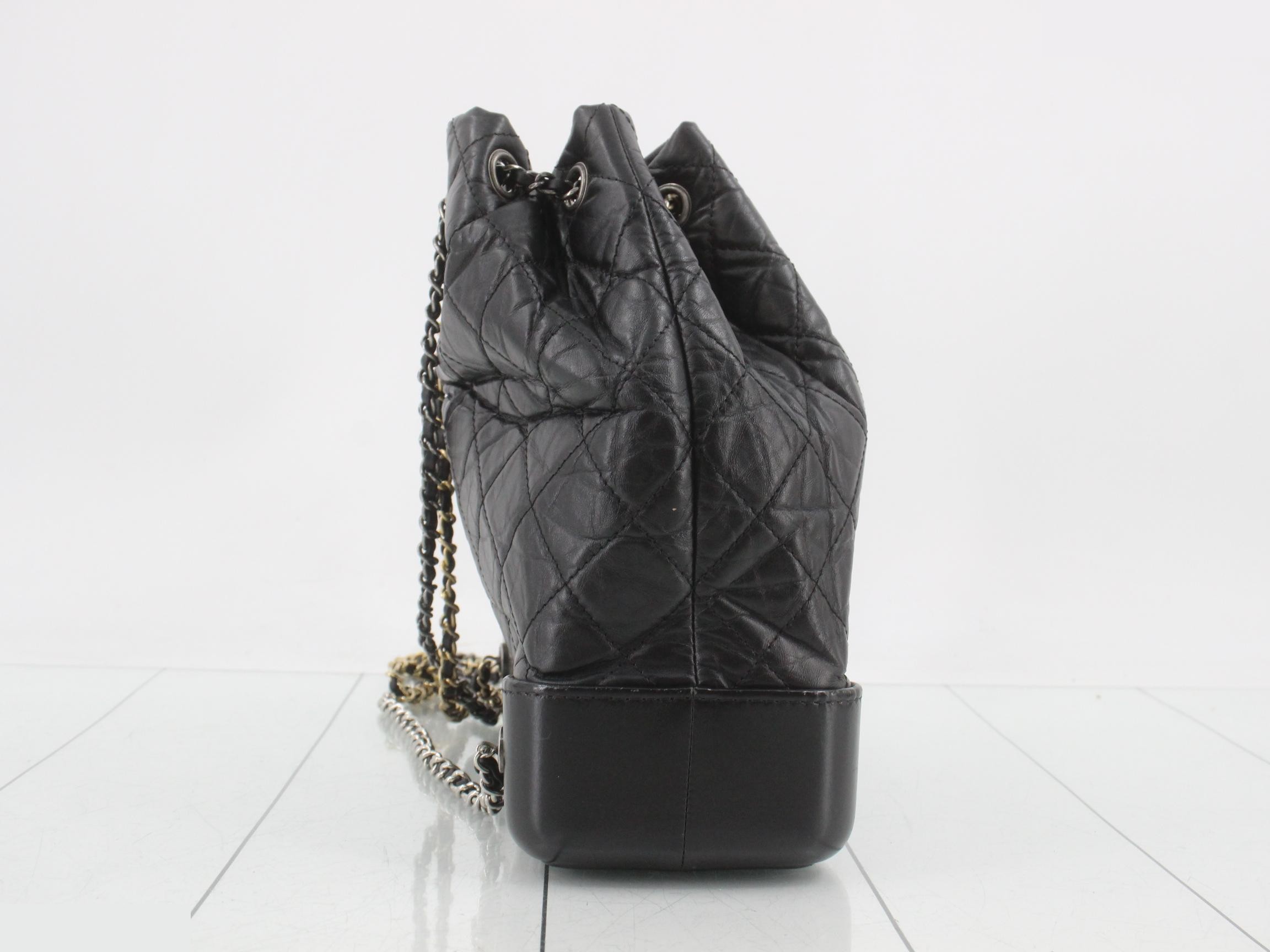 Gabrielle de Vintage Calf Chain Backpack (No. 26) — view 4