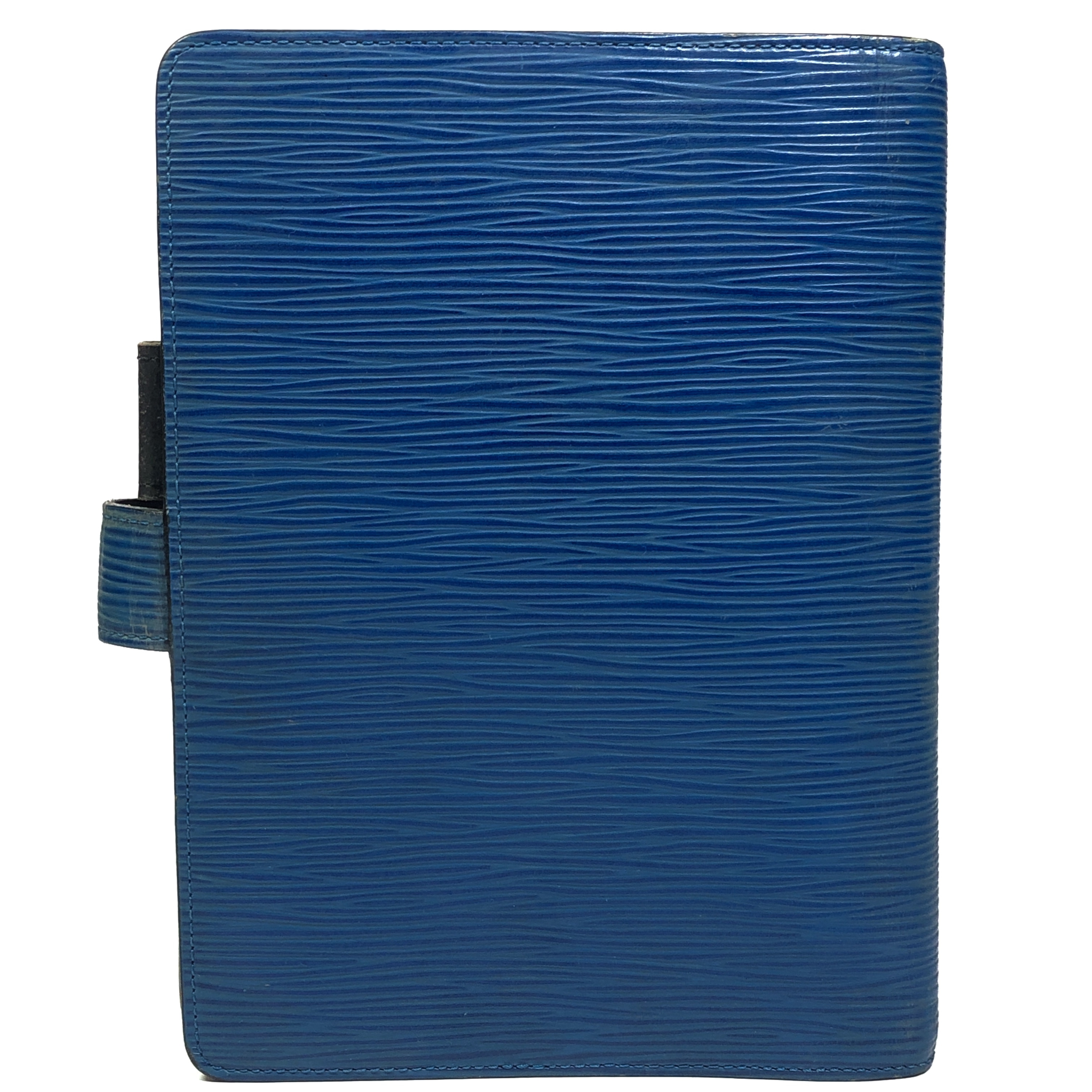 Epi Leather Agenda MM Notebook Cover R20045 Toledo Blue SP0995 (No stickiness) - Made in France — view 2