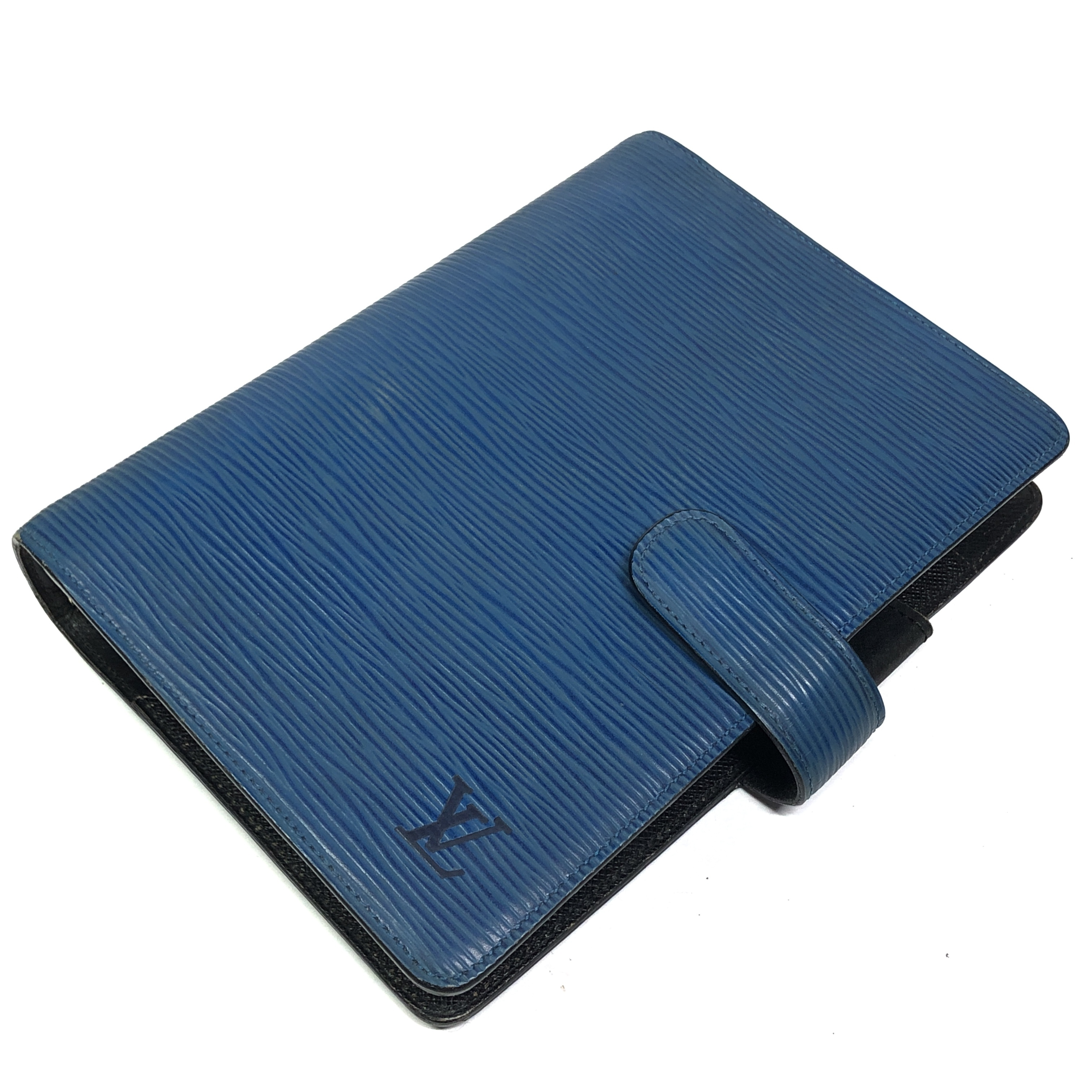 Epi Leather Agenda MM Notebook Cover R20045 Toledo Blue SP0995 (No stickiness) - Made in France — view 3
