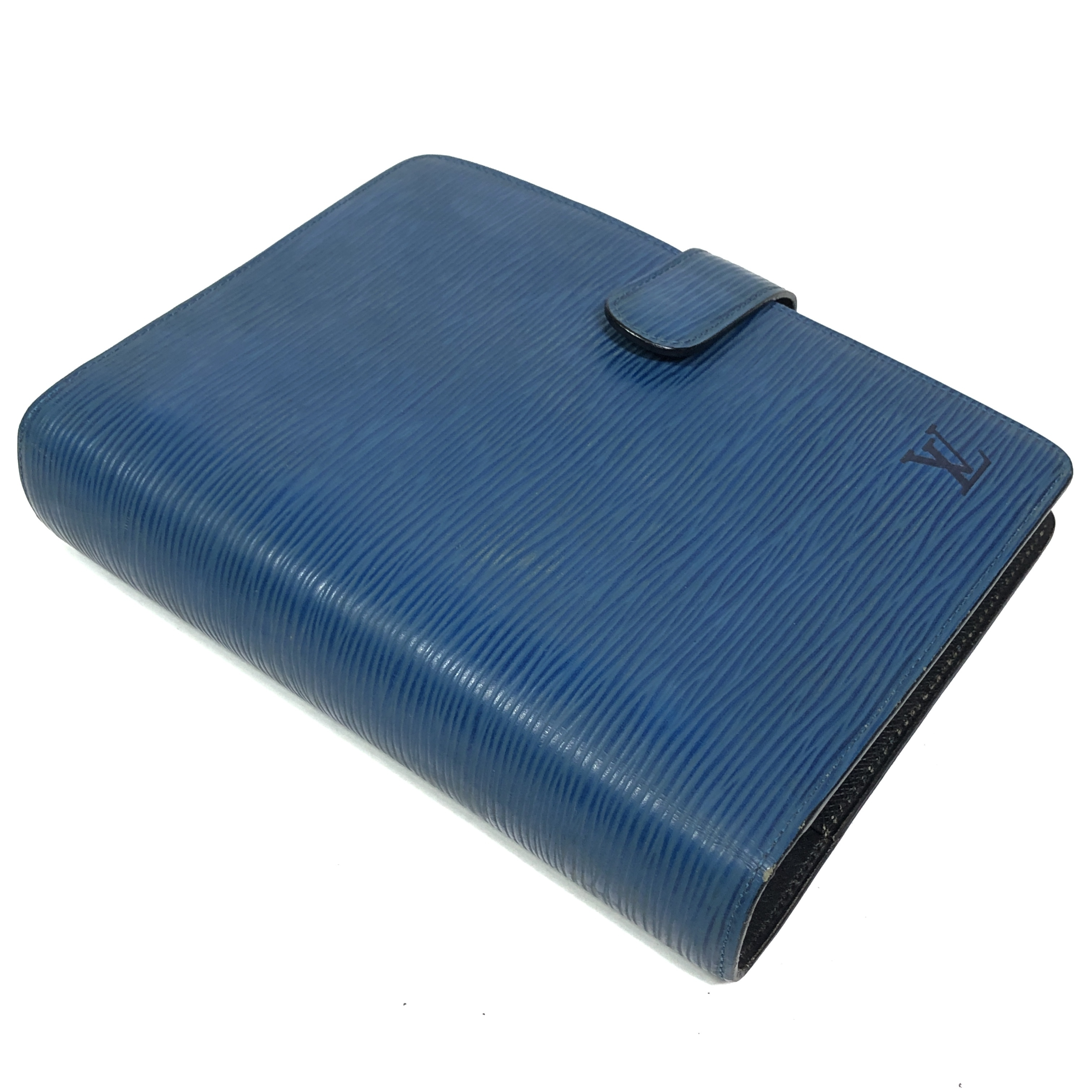 Epi Leather Agenda MM Notebook Cover R20045 Toledo Blue SP0995 (No stickiness) - Made in France — view 4