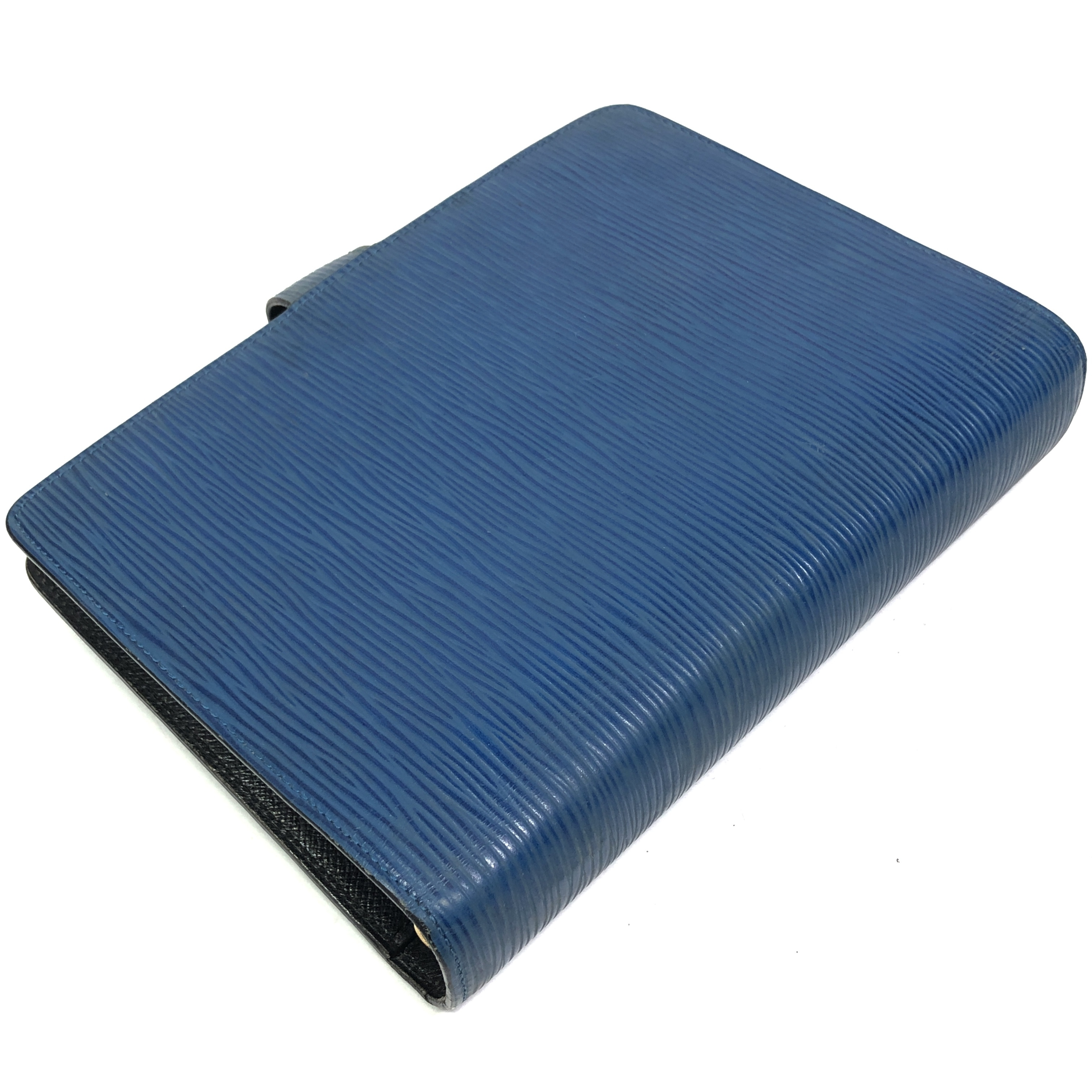 Epi Leather Agenda MM Notebook Cover R20045 Toledo Blue SP0995 (No stickiness) - Made in France — view 5