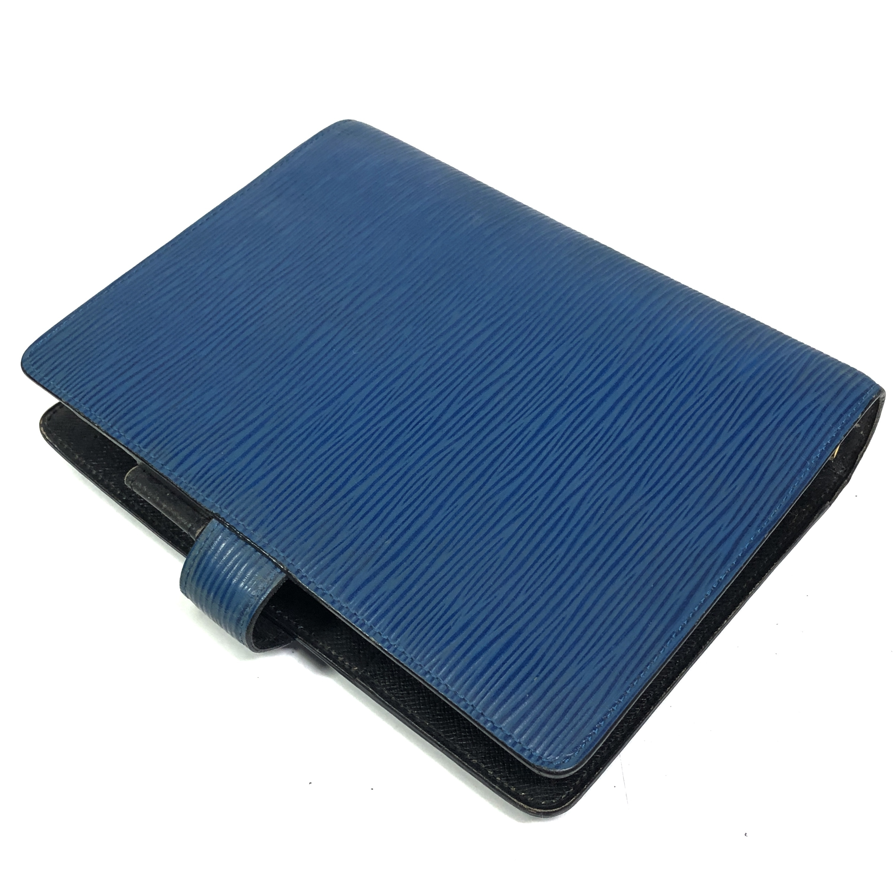 Epi Leather Agenda MM Notebook Cover R20045 Toledo Blue SP0995 (No stickiness) - Made in France — view 6