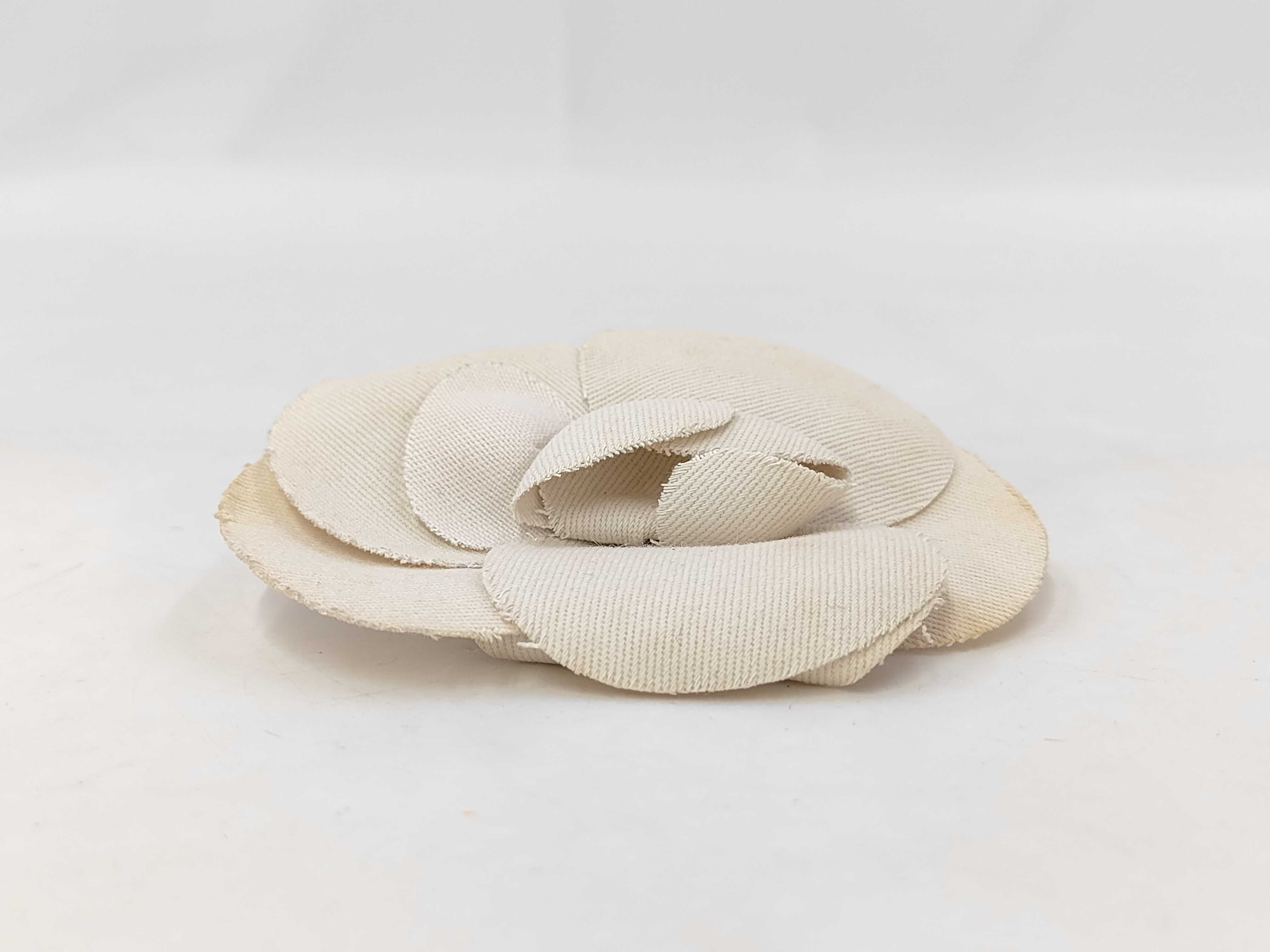 Camellia White Brooch — view 2