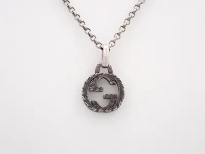 Interlocking Necklace, Arabesque design, chain approximately 50cm