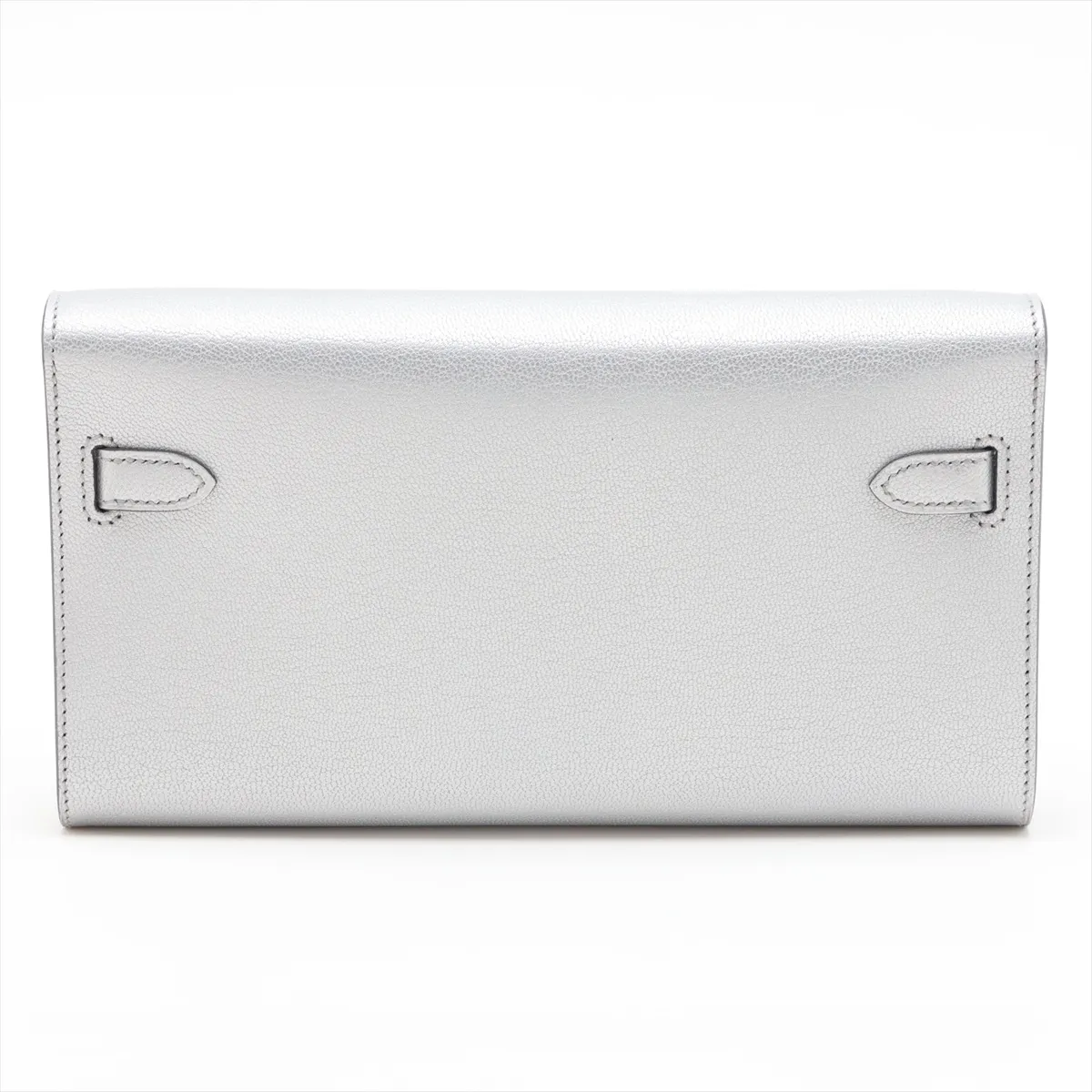 [Individually packaged] Hermes Kelly Wallet Long To Go Chevre Shamkila Argent Silver Hardware K: 2025 — view 2