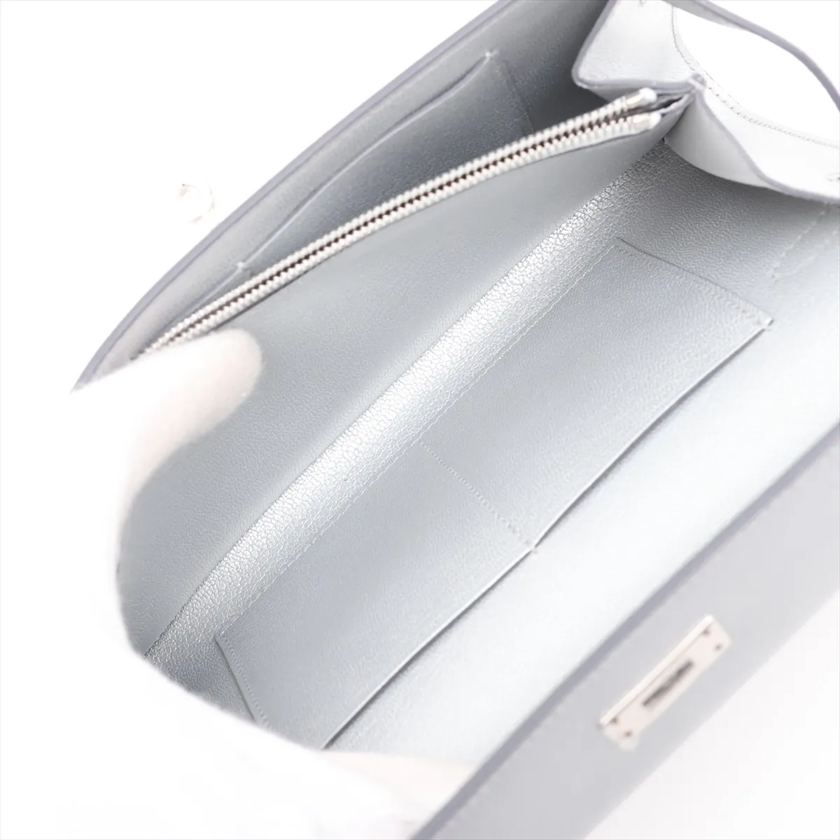 [Individually packaged] Hermes Kelly Wallet Long To Go Chevre Shamkila Argent Silver Hardware K: 2025 — view 7