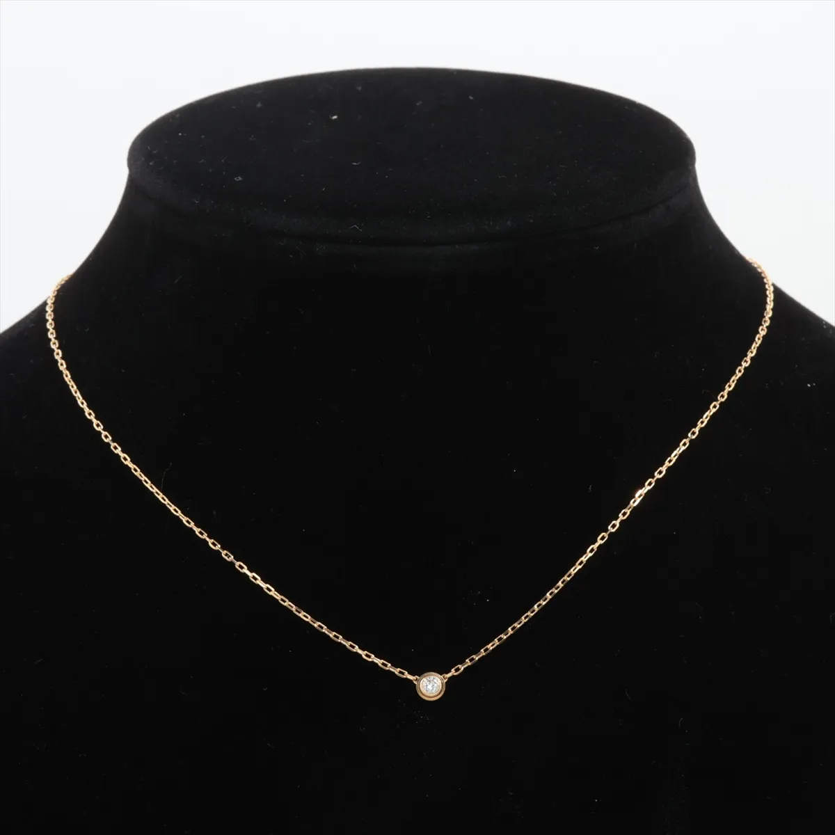 Damour SM Diamond Necklace 750 (Yellow Gold) 2.8g 931AUN — view 5