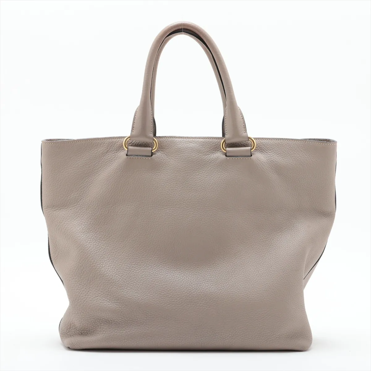 Vitello Daino BN2754 Leather 2-Way Tote Bag, Beige — view 2