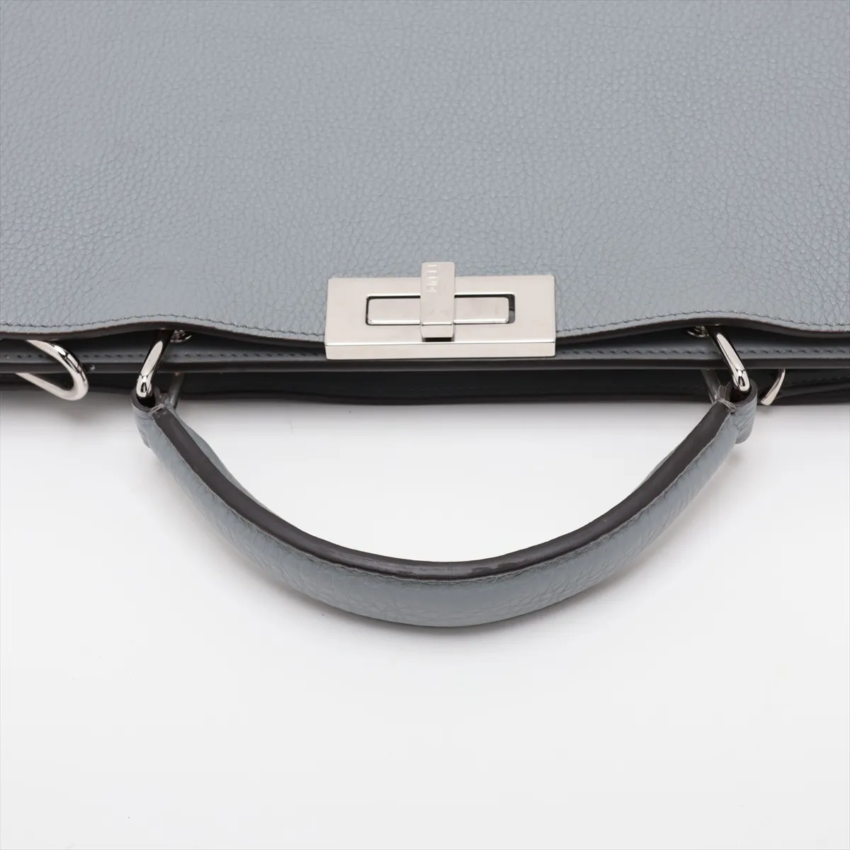 Peekaboo I.U Medium Leather 2-Way Handbag, Gray, 7VA529 — view 5