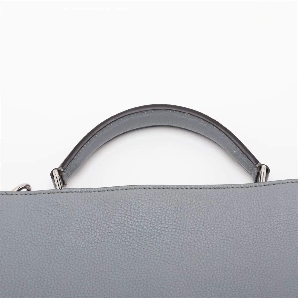 Peekaboo I.U Medium Leather 2-Way Handbag, Gray, 7VA529 — view 6