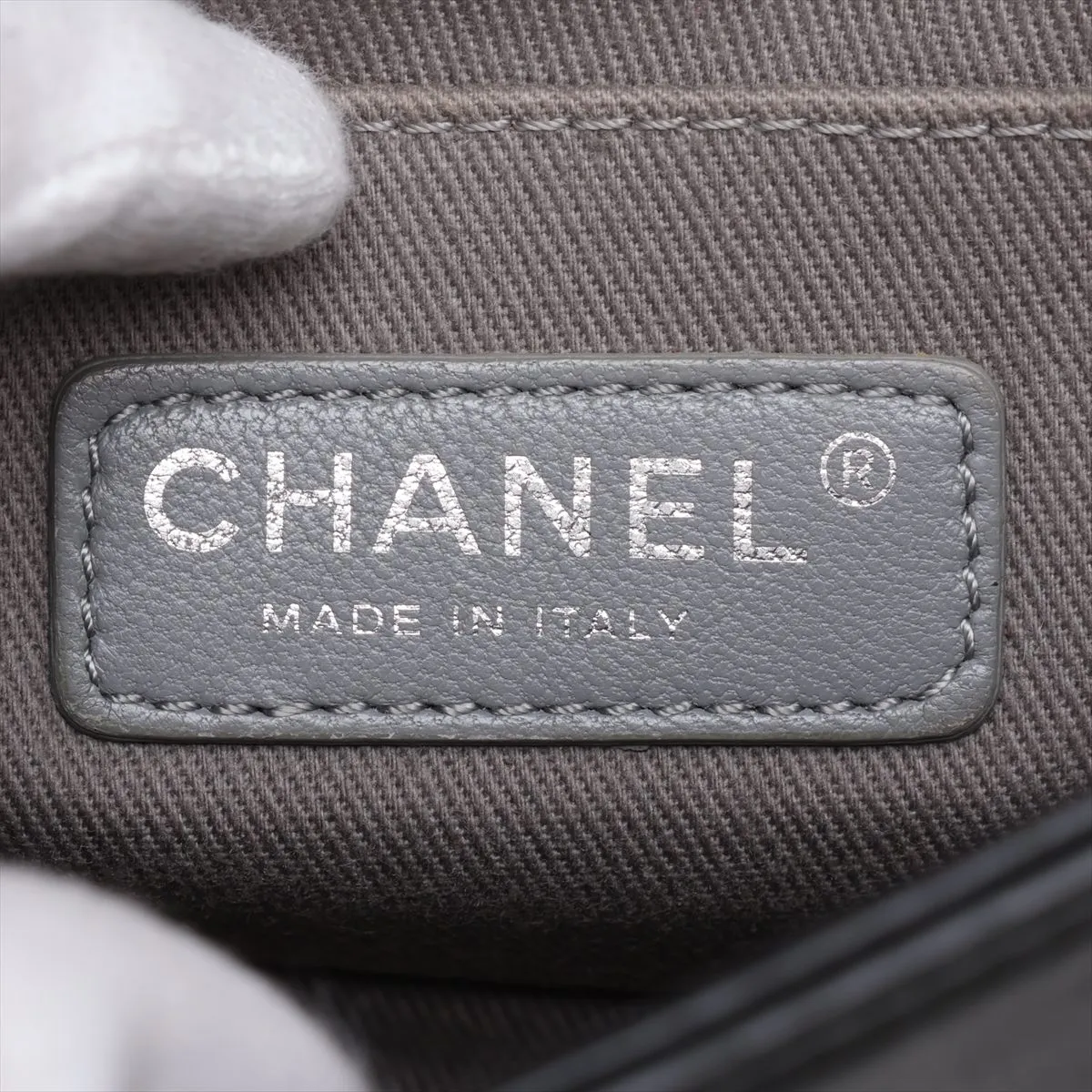 Boy Chanel 20 Small Lambskin Chain Shoulder Bag, Black with Gunmetal Hardware, 17095426, Serial Number 17, A67085 — view 9