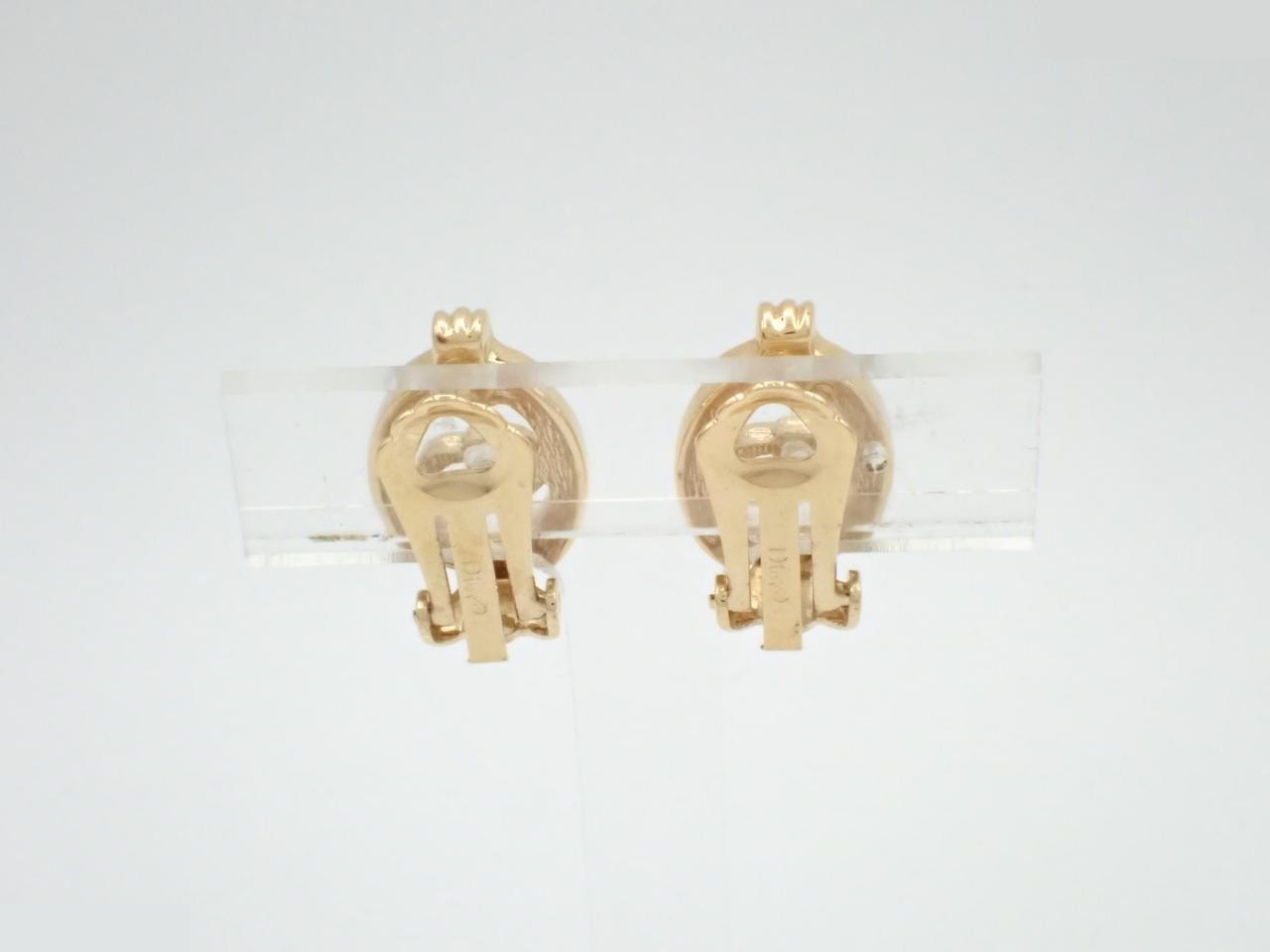 Gold earrings — view 2