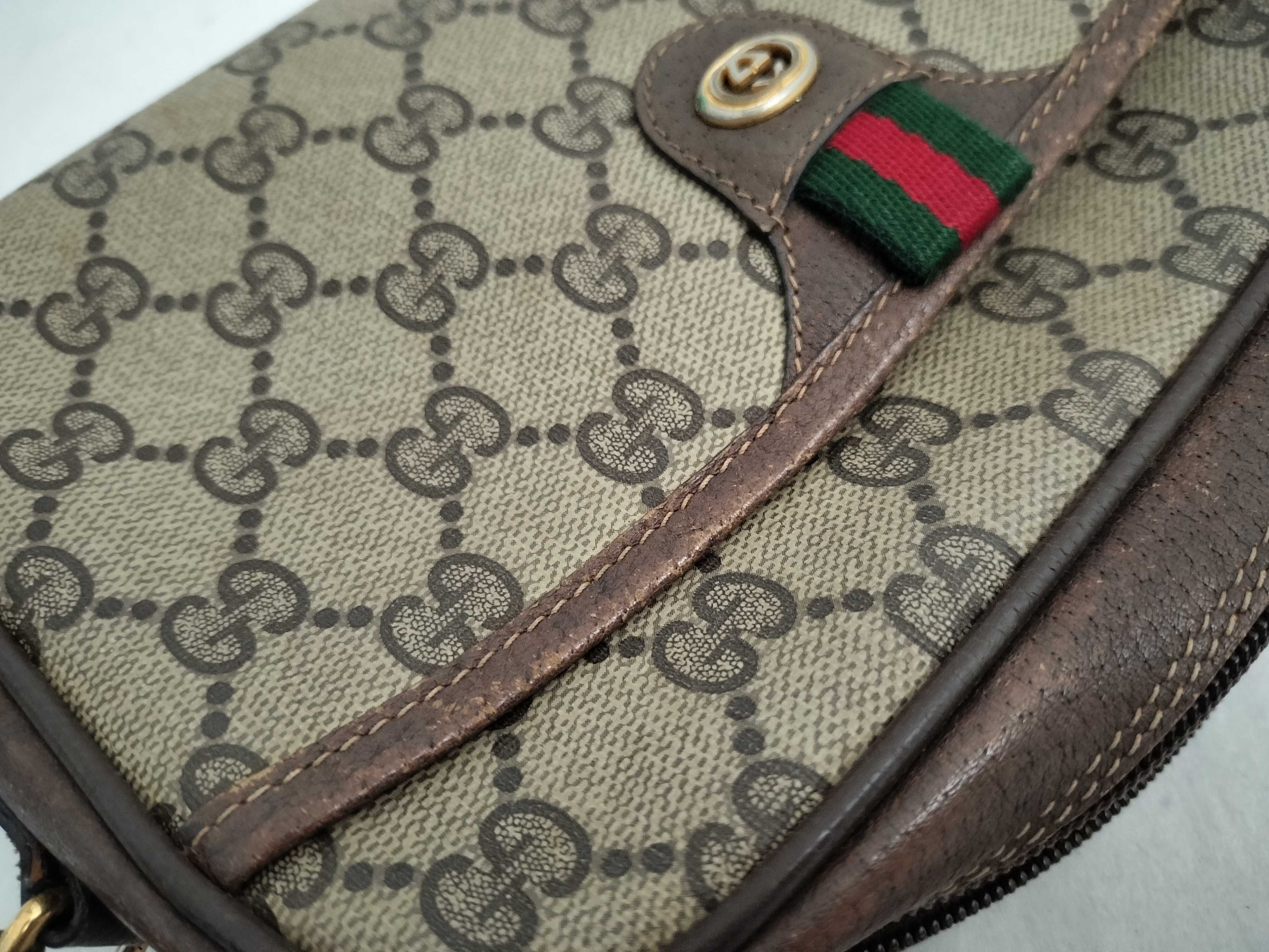 Webbing Gucci GG Supreme Sherry Shoulder Bag — view 14