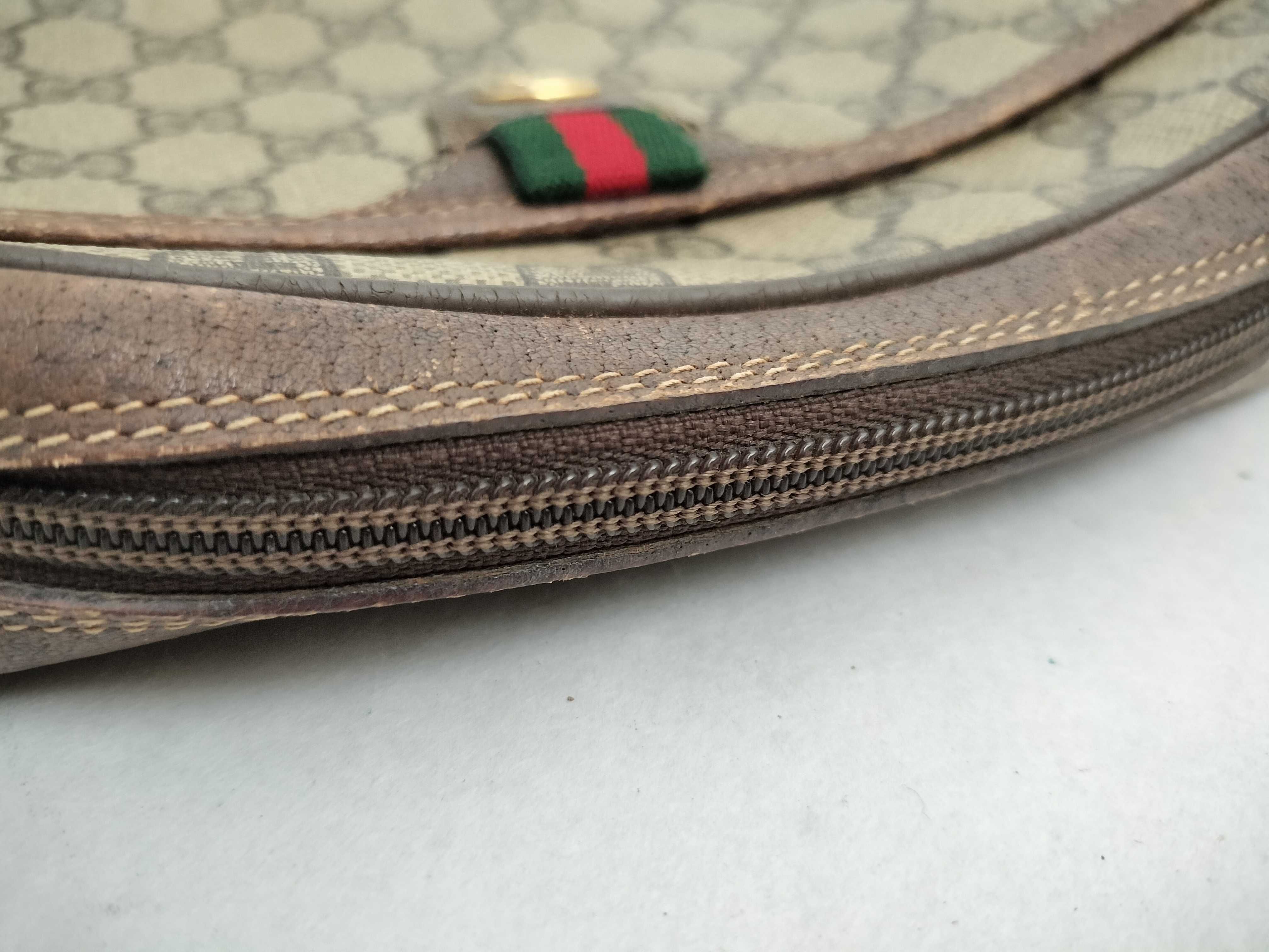 Webbing Gucci GG Supreme Sherry Shoulder Bag — view 6