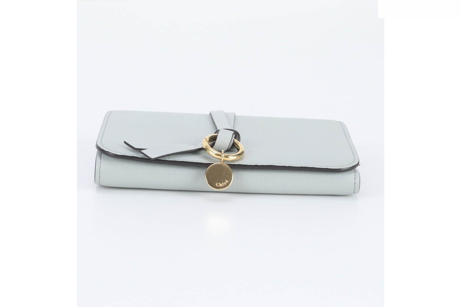 Hologram sticker included Alphabet leather trifold wallet — view 5