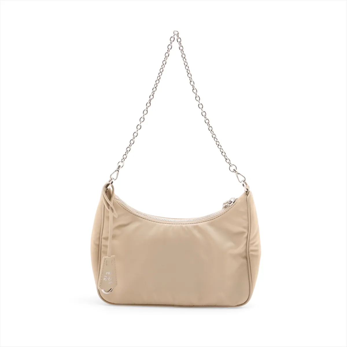 Tessuto Nylon 2-Way Shoulder Bag, Beige — view 2
