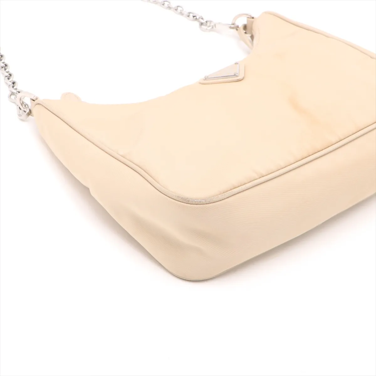 Tessuto Nylon 2-Way Shoulder Bag, Beige — view 4