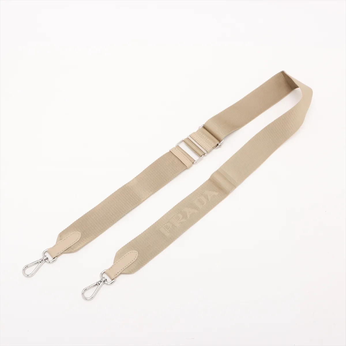 Tessuto Nylon 2-Way Shoulder Bag, Beige — view 6