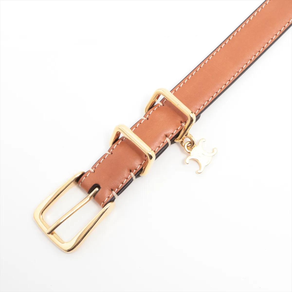 Triomphe Belt 75 Leather Brown Strong perfume — view 2