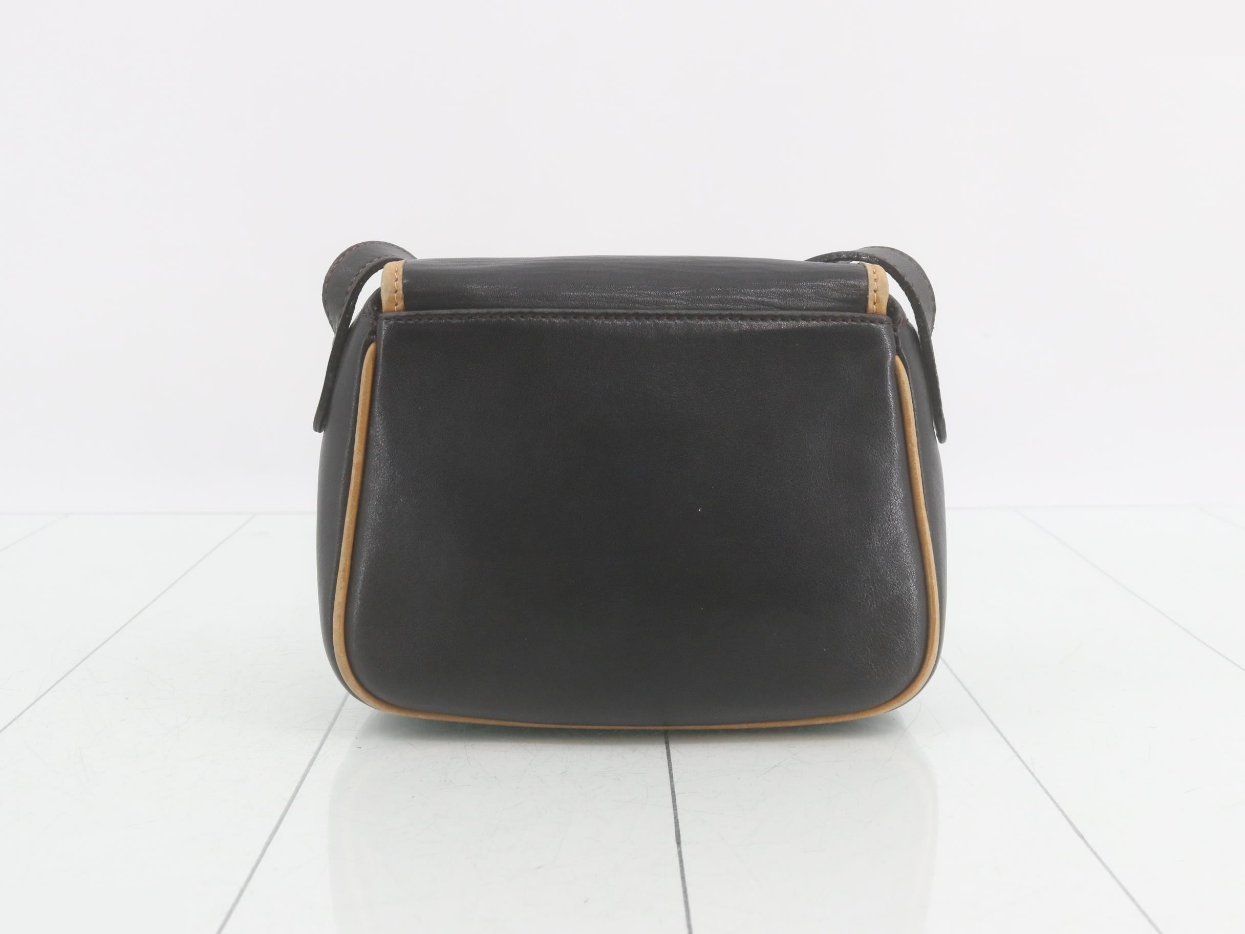 Leather flap shoulder bag — view 2