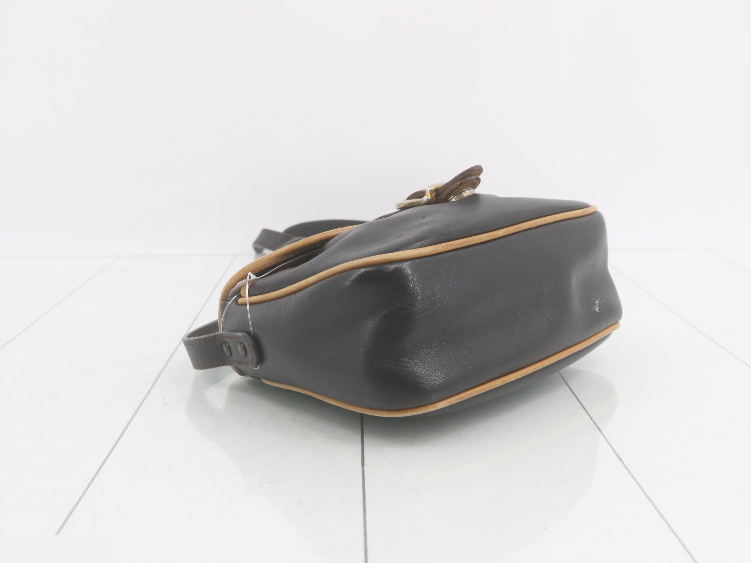 Leather flap shoulder bag — view 5