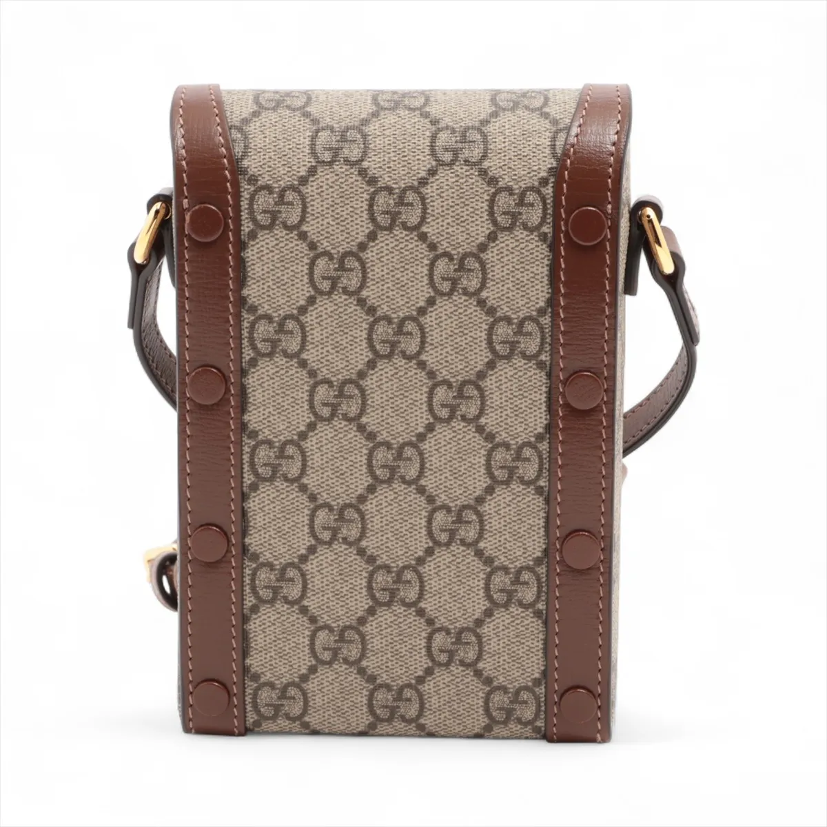 GG Supreme Horsebit PVC x Leather Shoulder Bag Beige x Brown 625615 — view 2