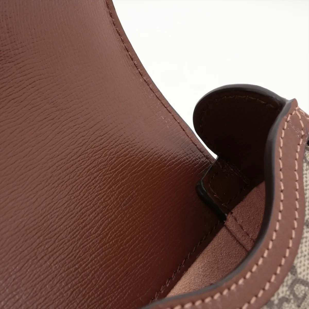 GG Supreme Horsebit PVC x Leather Shoulder Bag Beige x Brown 625615 — view 9