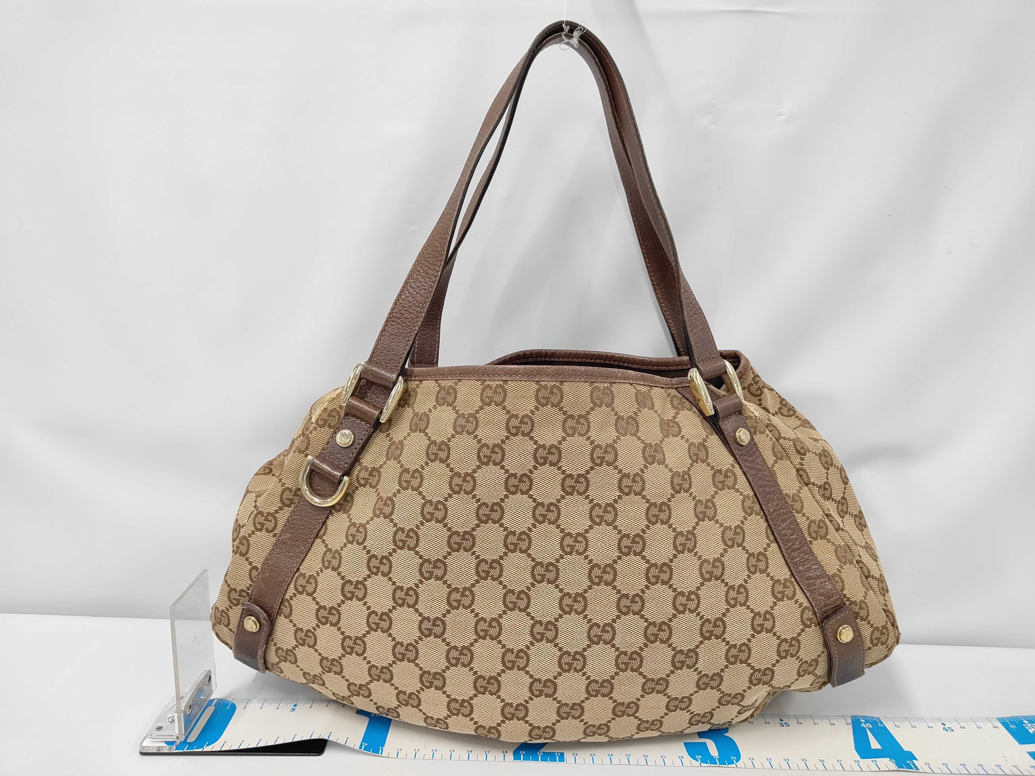 Abbey GG Canvas Shoulder Bag Tote Bag — view 2