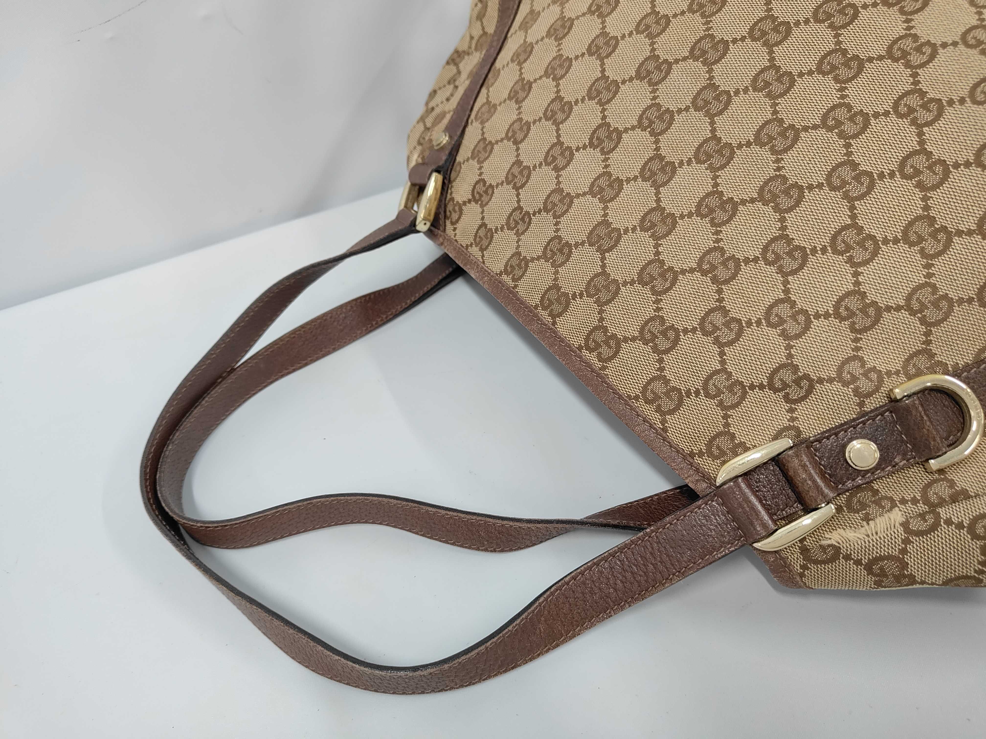 Abbey GG Canvas Shoulder Bag Tote Bag — view 5