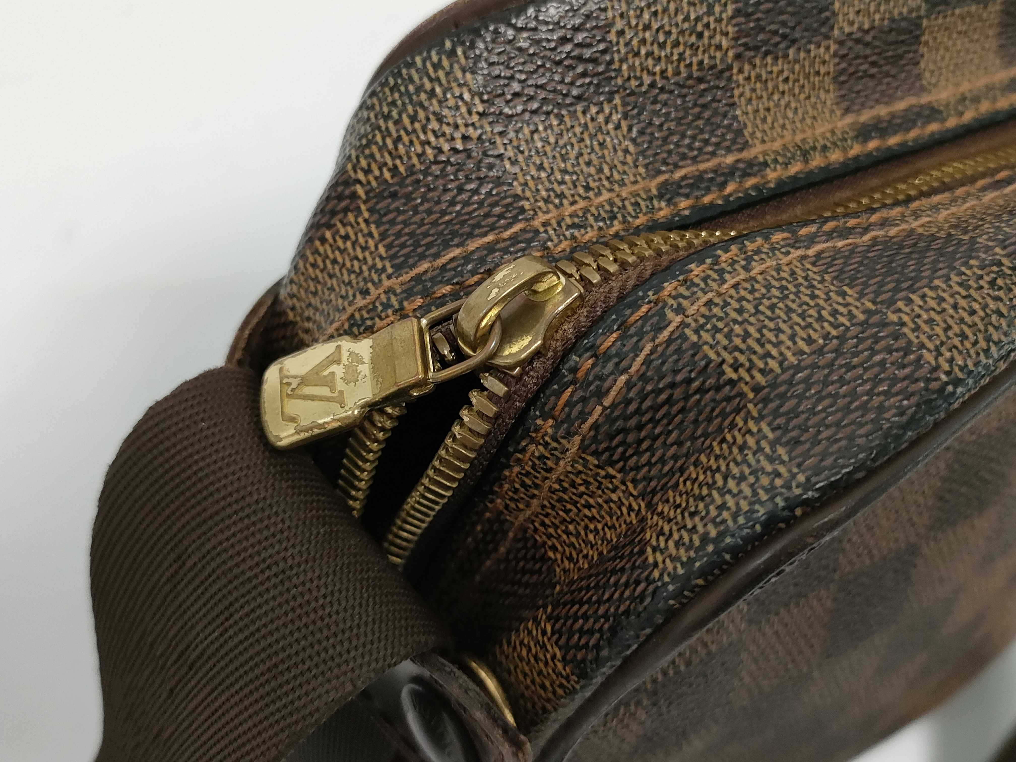 Damier Olaf PM N41442 MI0044 Brown Shoulder Bag — view 3