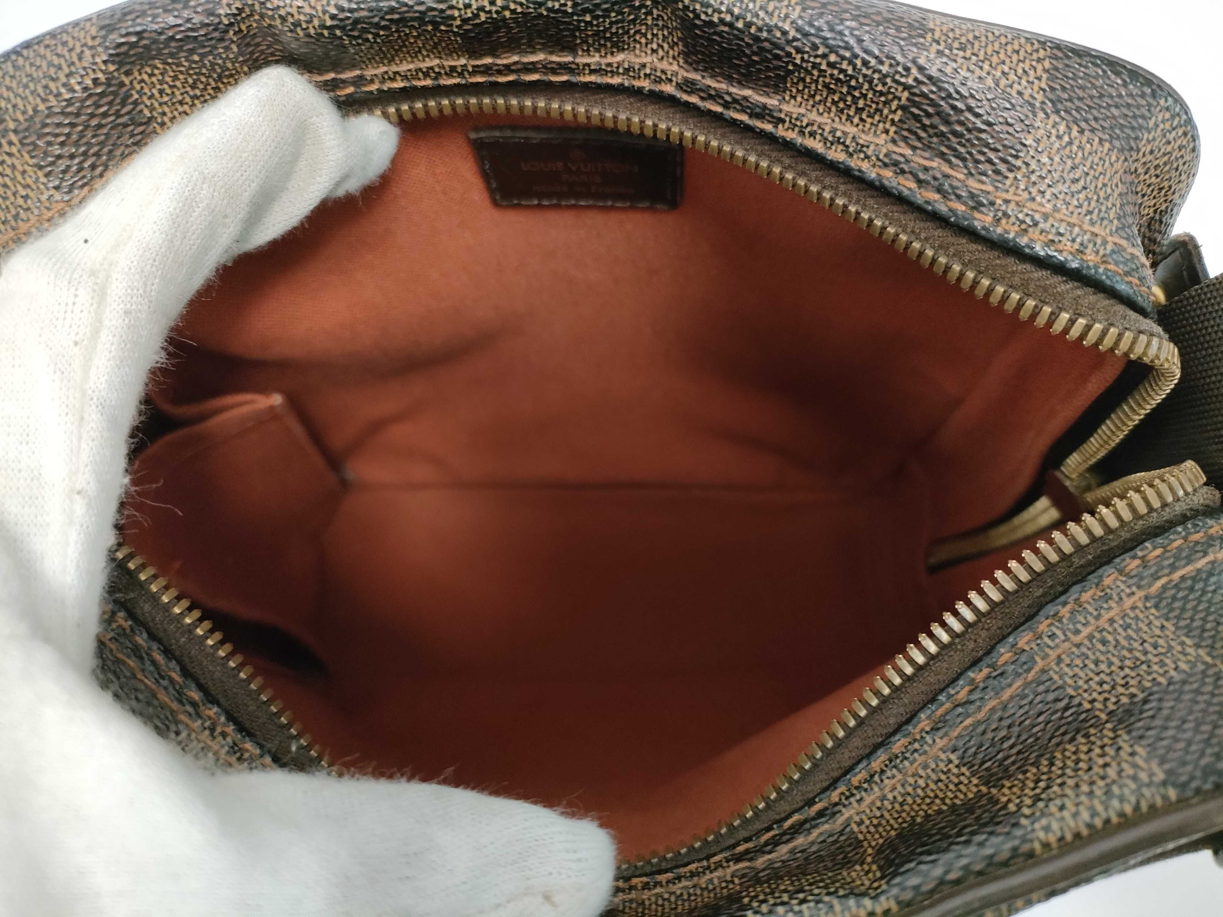 Damier Olaf PM N41442 MI0044 Brown Shoulder Bag — view 9