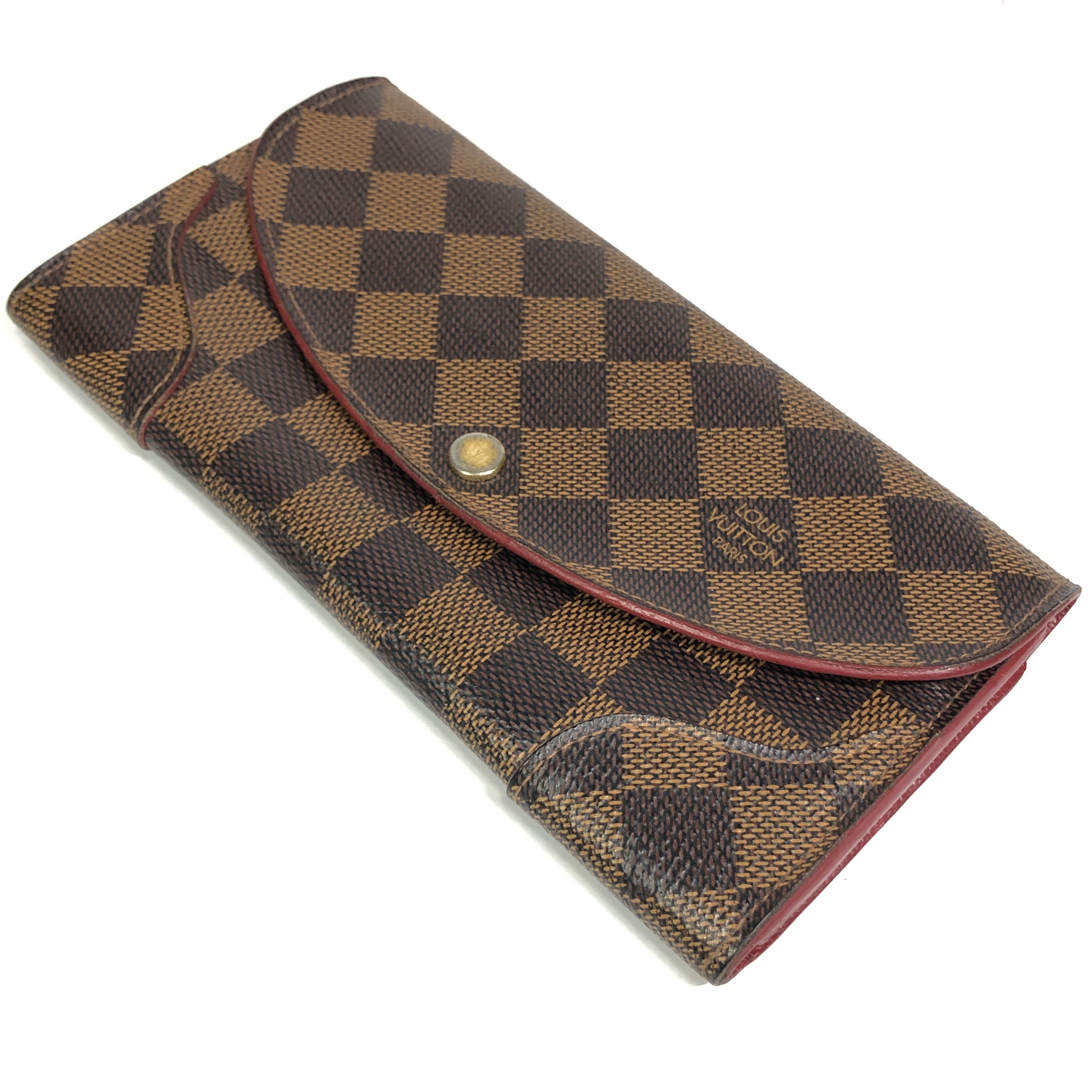 Damier Portefeuille Caïssa Long Wallet N61221 Ebene with Coin Pocket CA4116 Wallet Made in Spain — view 3