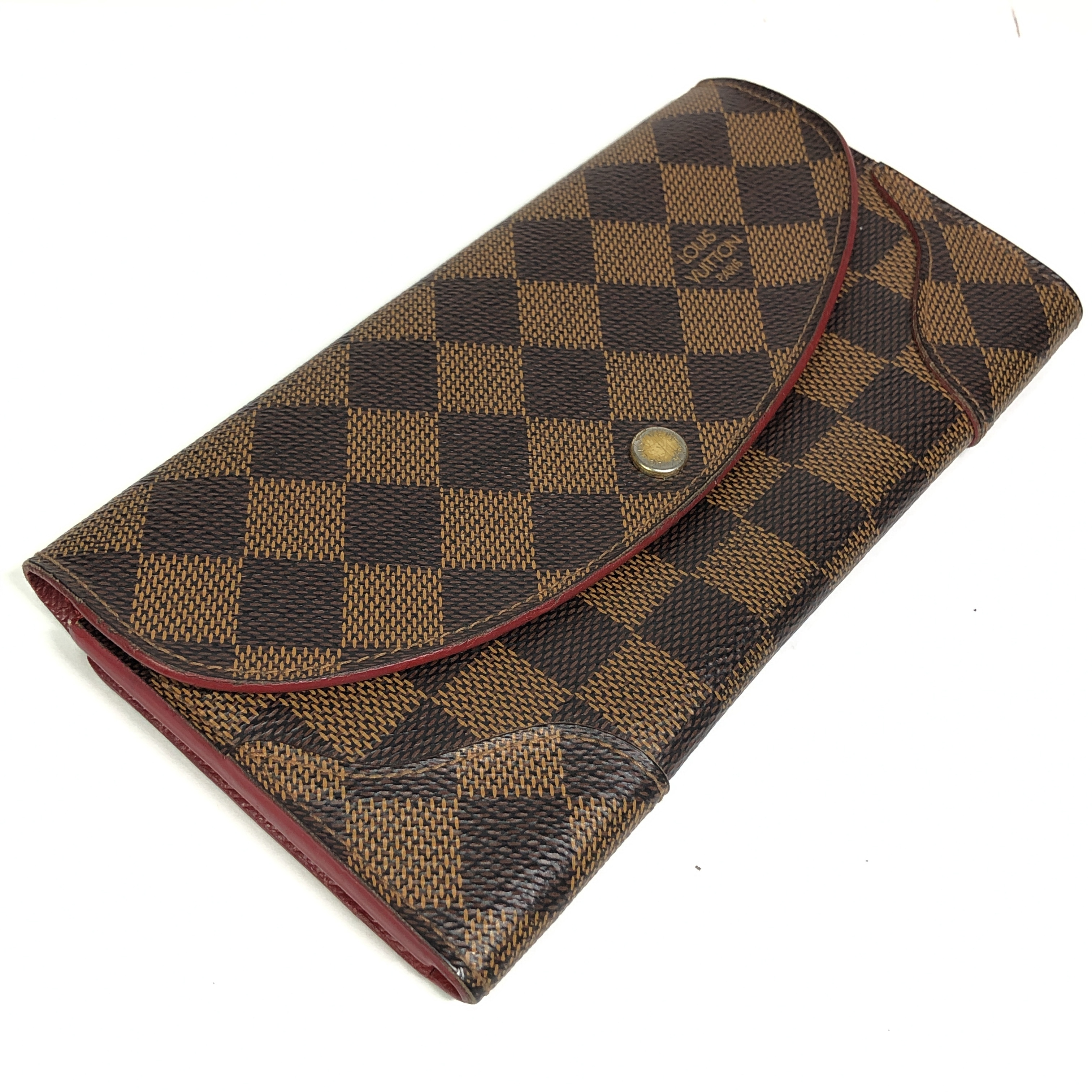 Damier Portefeuille Caïssa Long Wallet N61221 Ebene with Coin Pocket CA4116 Wallet Made in Spain — view 4