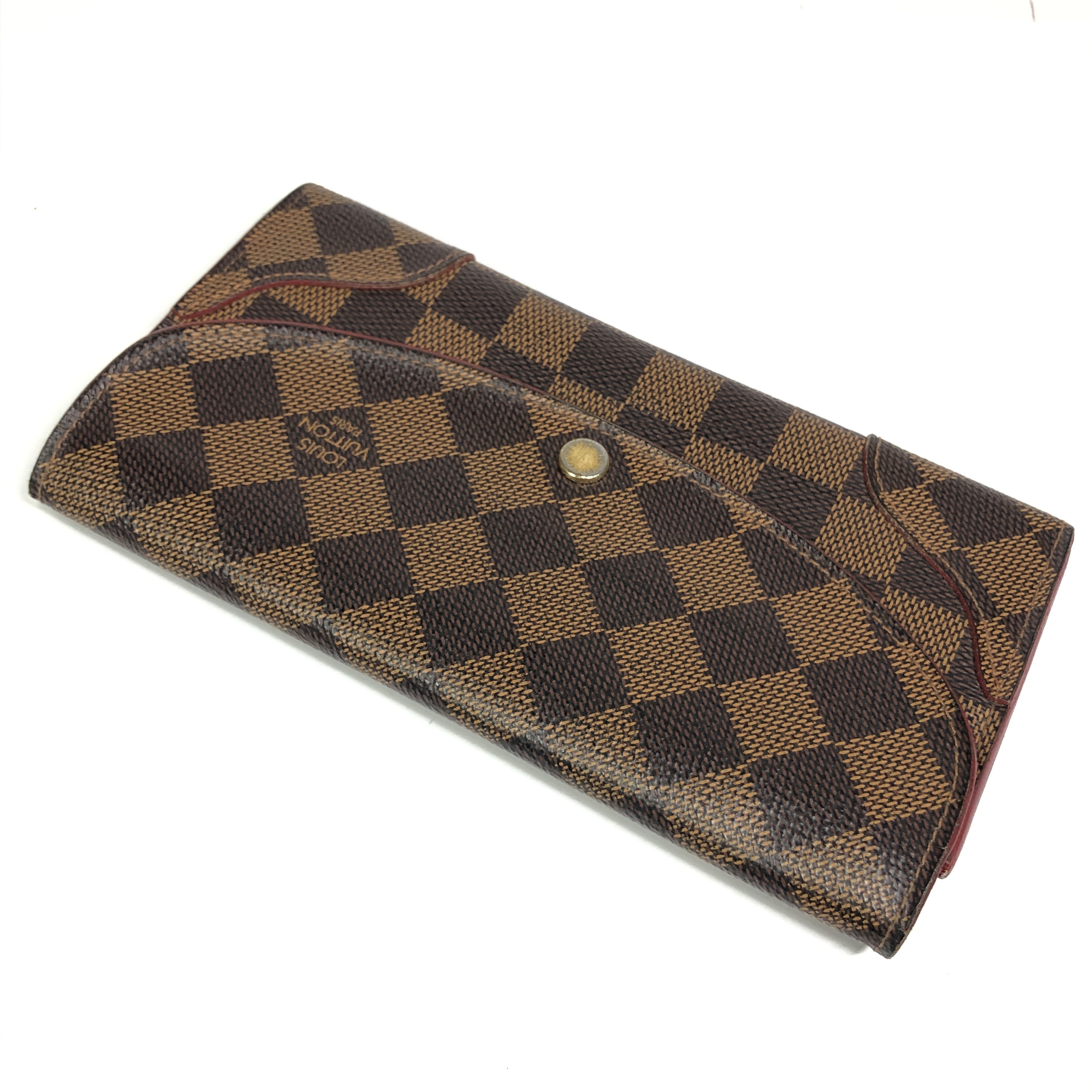 Damier Portefeuille Caïssa Long Wallet N61221 Ebene with Coin Pocket CA4116 Wallet Made in Spain — view 7
