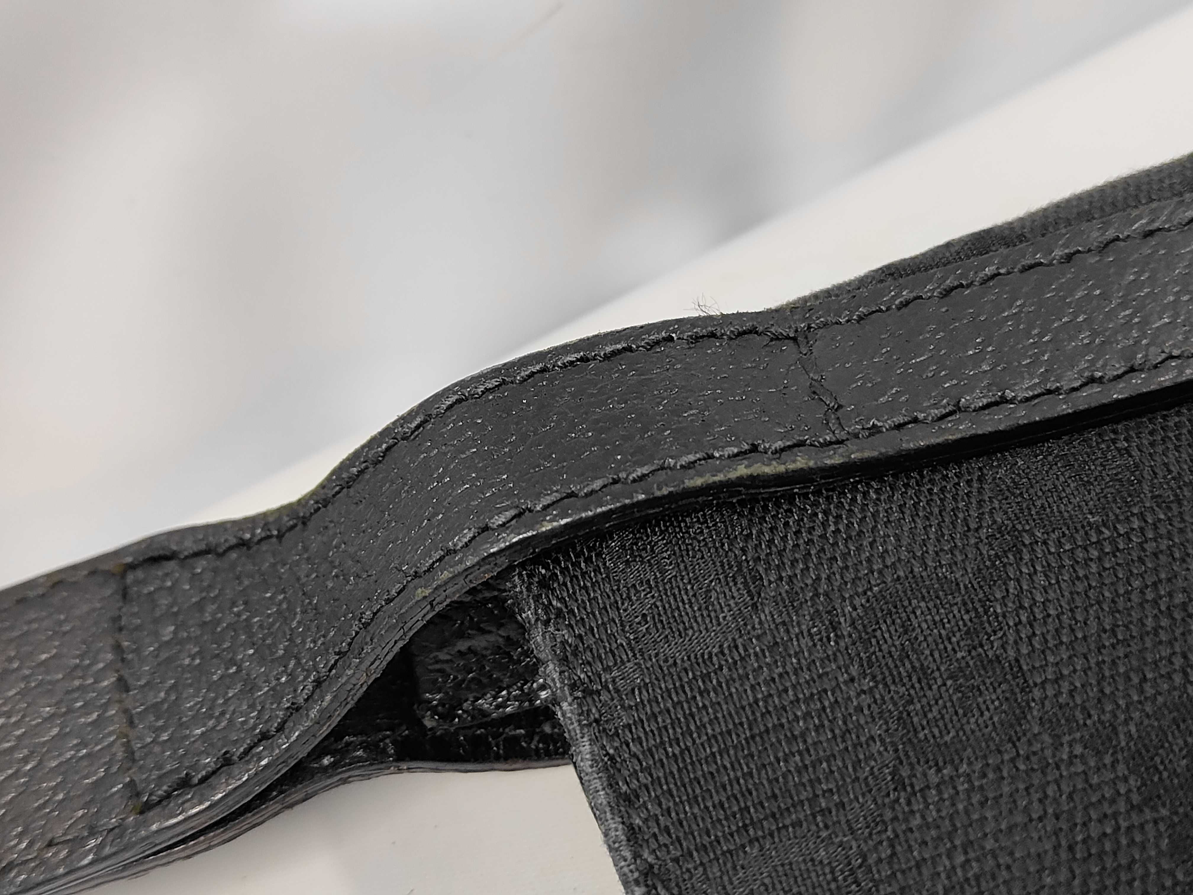 GG Canvas x Leather Shoulder Bag, Black — view 6