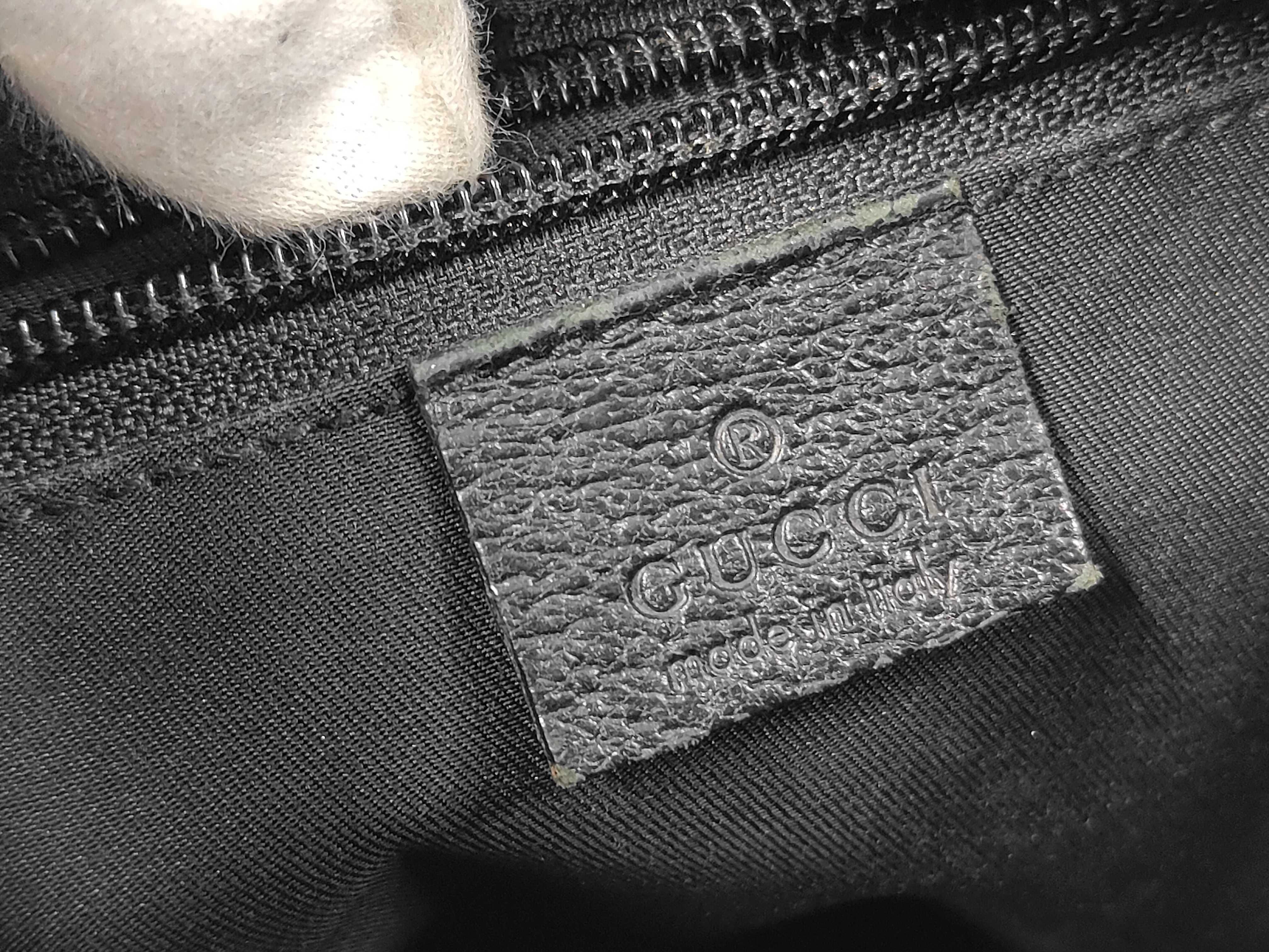 GG Canvas x Leather Shoulder Bag, Black — view 9