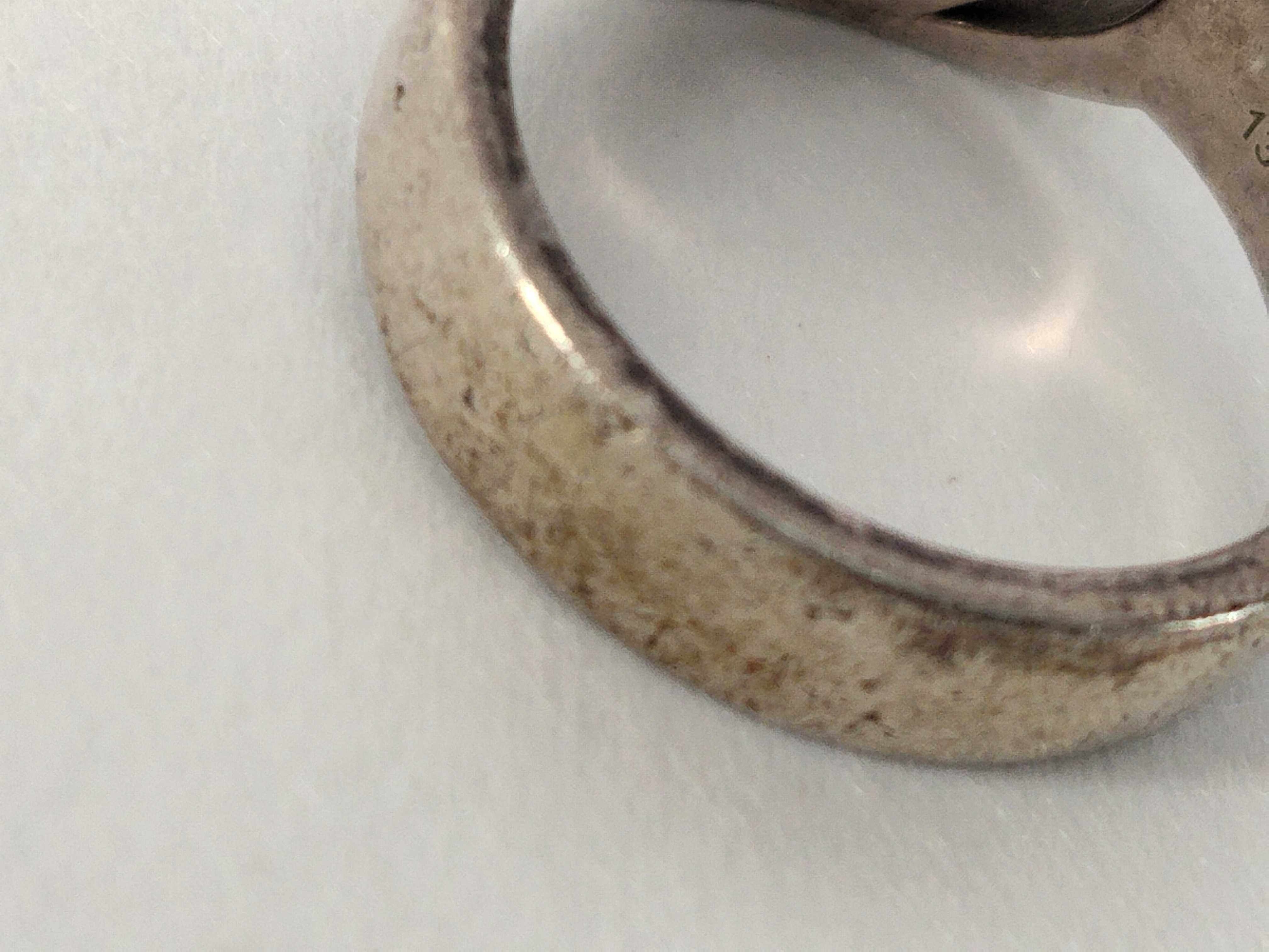 【S】892 Gucci Interlocking G Silver Ring SV925 5.2g Ring — view 8