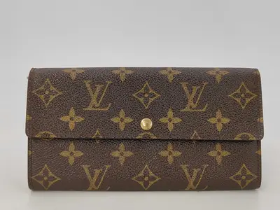 Monogram Louis Vuitton Monogram Portefeuille Sarah MB0095 Wallet